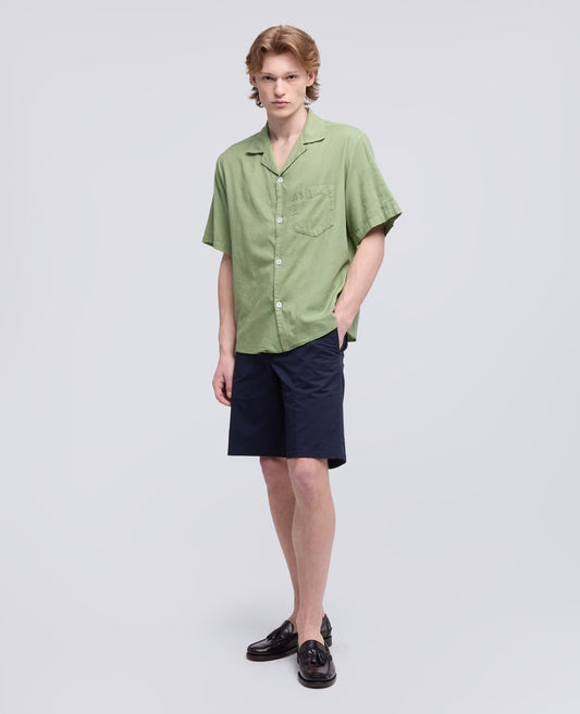 BERMUDA IN TWILL DI COTONE-NAVY-NAVY-AZUL MARINO-NAVY-NAVY