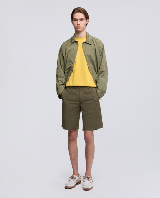 BERMUDA IN TWILL DI COTONE-MILITARE-MILITARY-MILITAR-MILITAR-MILITAIRE