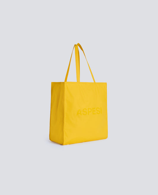 BORSA SHOPPING IN NYLON-SENAPE-MUSTARD YELLOW-MOSTAZA-SENF-MOUTARDE