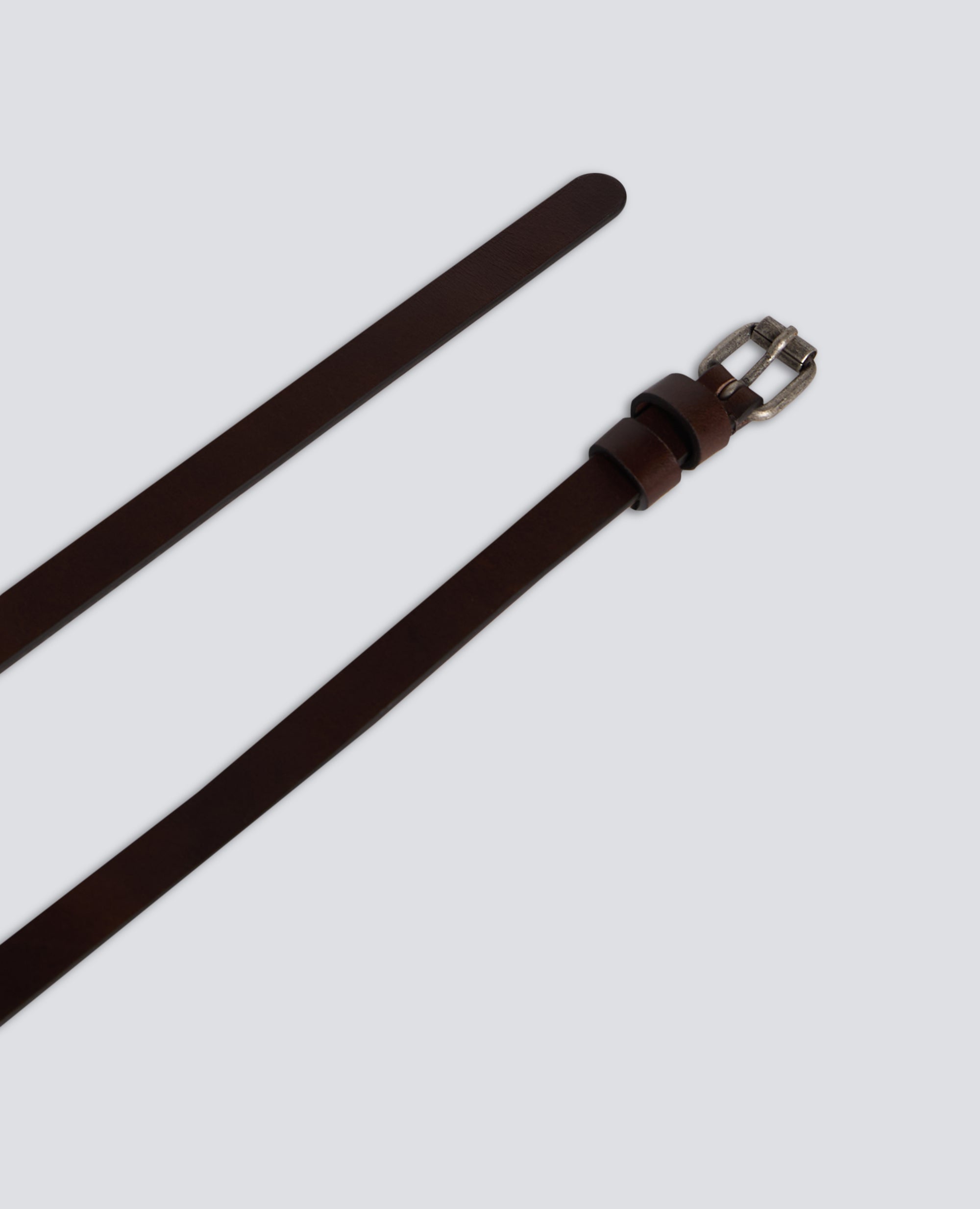 CINTURA DA DONNA IN PELLE-MARRONE-BROWN-MARR¢N-BRAUN-MARRON