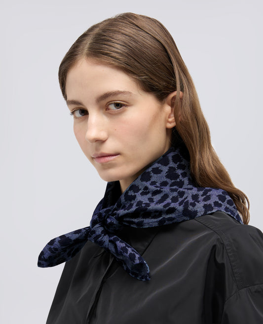 FOULARD IN CHAMBRAY DI COTONE GIAPPONESE-ANIMALIER-ANIMALIER-ANIMALIER-ANIMALIER-ANIMALIER