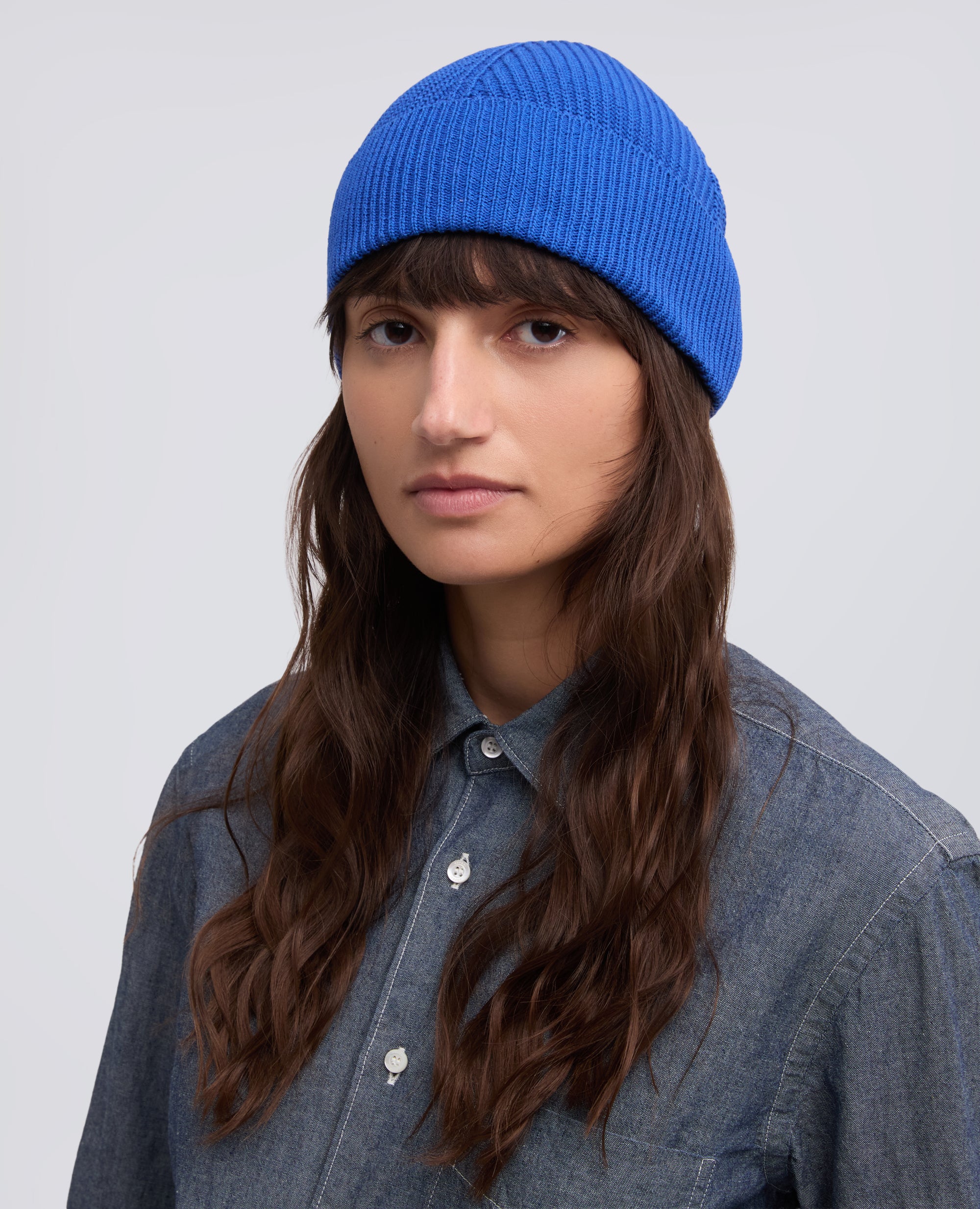 CAPPELLO IN LANA MERINO-BLUETTE-LIGHT BLUE-AZUL CLARO-HELLBLAU-BLEU