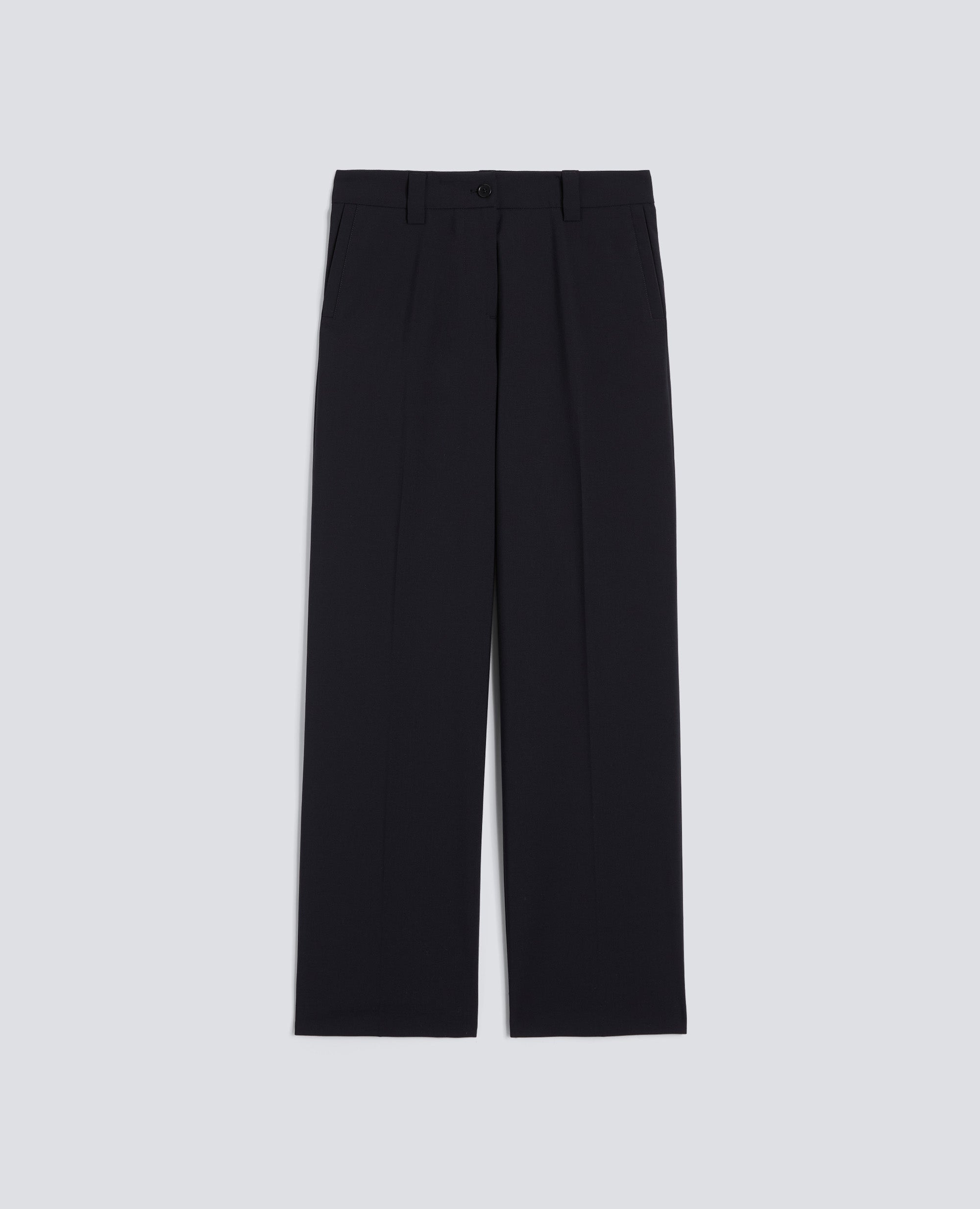 PANTALONE IN TELA TECNICA IN LANA E MICROFIBRA DI POLIESTERE-BLUBLACK-BLUBLACK-BLUBLACK-BLUBLACK-BLUBLACK