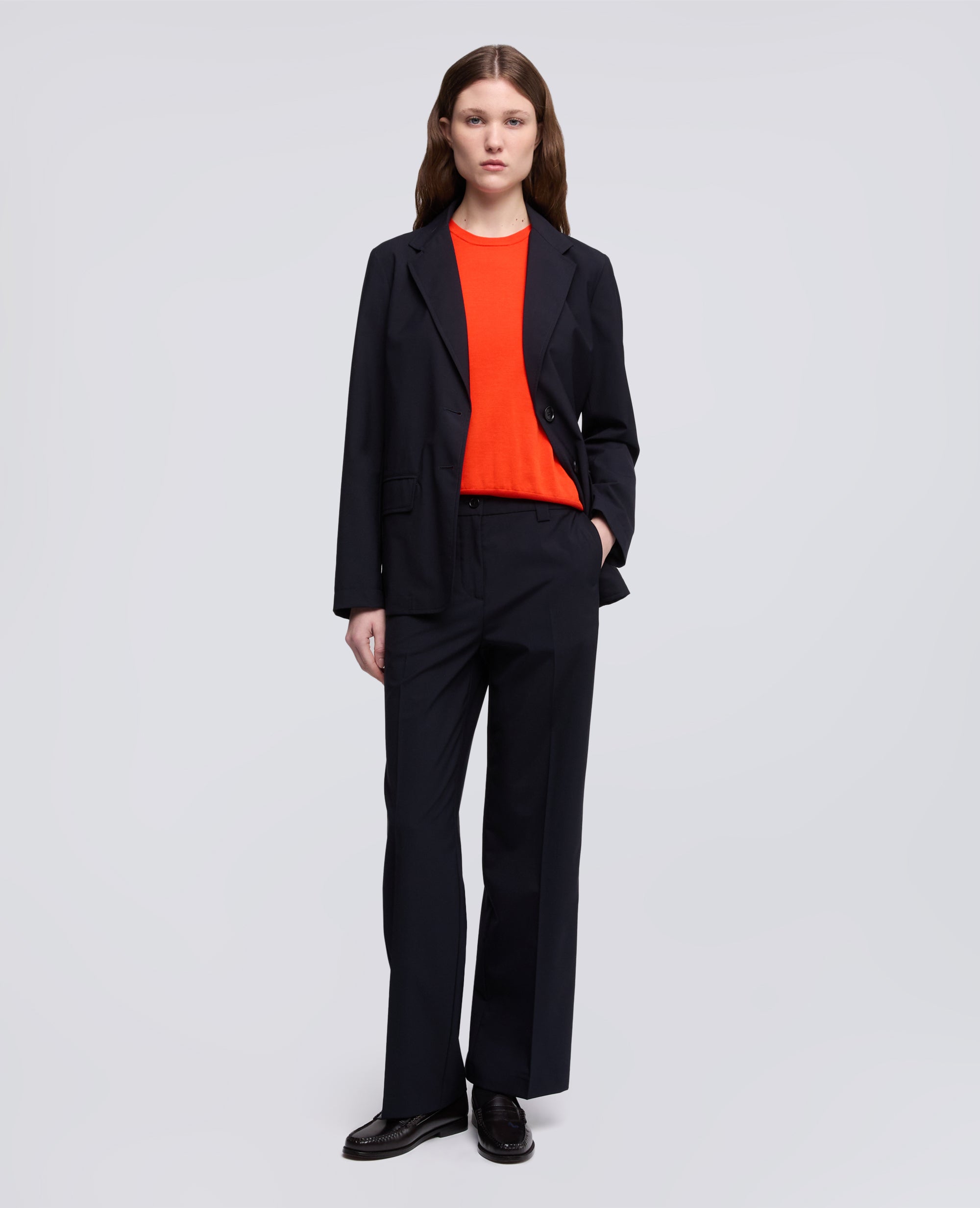 PANTALONE IN TELA TECNICA IN LANA E MICROFIBRA DI POLIESTERE-BLUBLACK-BLUBLACK-BLUBLACK-BLUBLACK-BLUBLACK