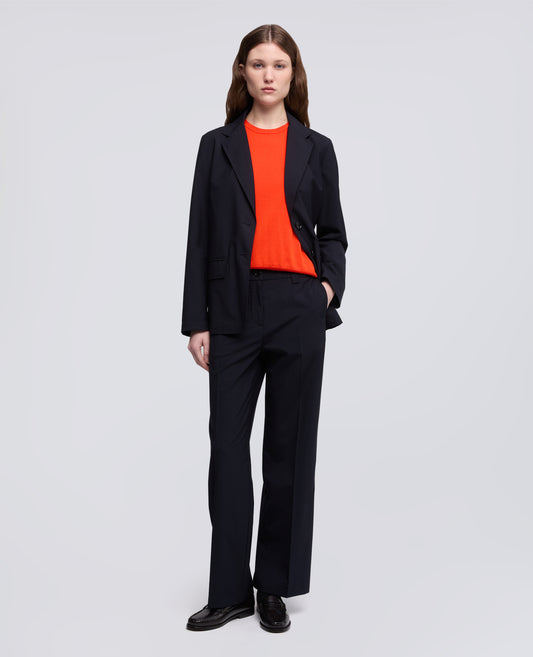 PANTALONE IN TELA TECNICA IN LANA E MICROFIBRA DI POLIESTERE-BLUBLACK-BLUBLACK-BLUBLACK-BLUBLACK-BLUBLACK