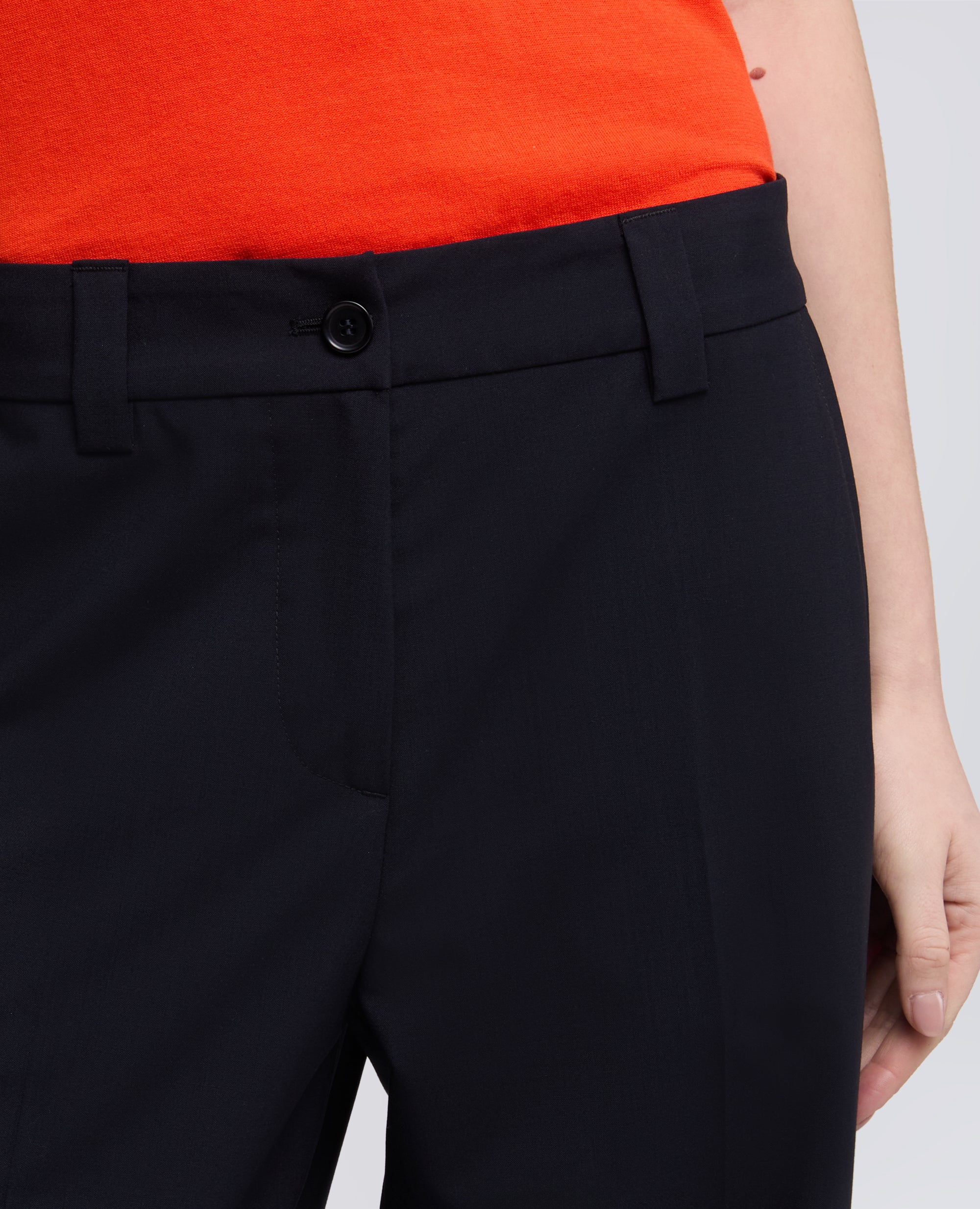 PANTALONE IN TELA TECNICA IN LANA E MICROFIBRA DI POLIESTERE-BLUBLACK-BLUBLACK-BLUBLACK-BLUBLACK-BLUBLACK