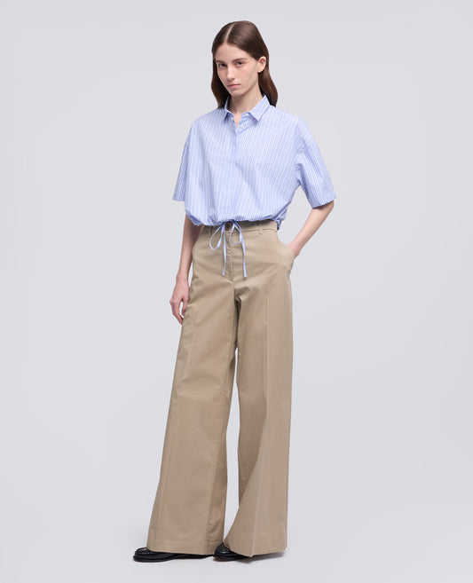 PANTALONE IN TWILL DI COTONE STRETCH-COLONIALE-COLONIAL BEIGE-COLONIAL-KOLONIALBEIGE-COLONIAL