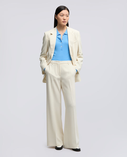 PANTALONE IN CADY CREPE IN TRIACETATO POLIESTERE-NATURALE-NATURAL-NATURAL-NATURLICH-NATUREL