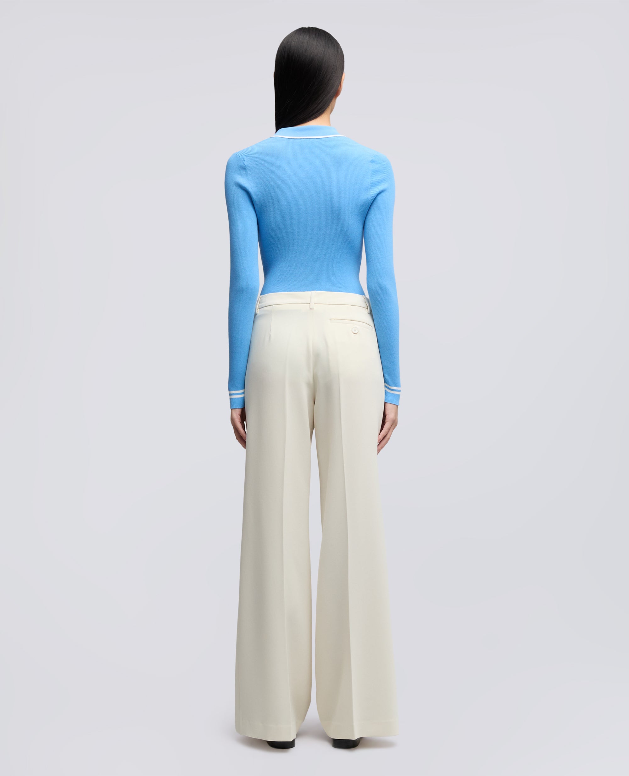 PANTALONE IN CADY CREPE IN TRIACETATO POLIESTERE-NATURALE-NATURAL-NATURAL-NATURLICH-NATUREL