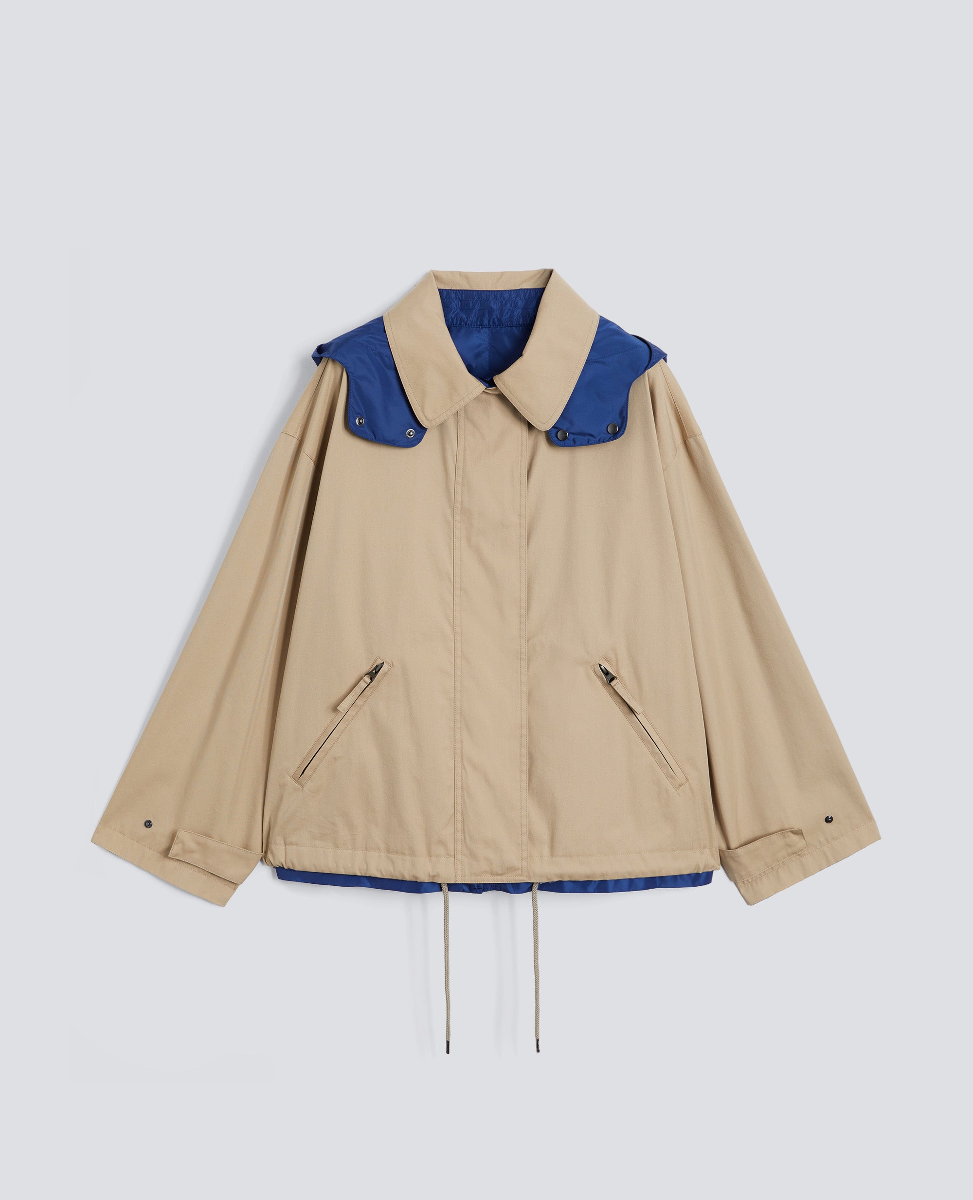 GIUBBOTTO REVERSIBILE  IN TWILL DI COTONE POLIAMMIDE E NYLON-COLONIALE-COLONIAL BEIGE-COLONIAL-KOLONIALBEIGE-COLONIAL