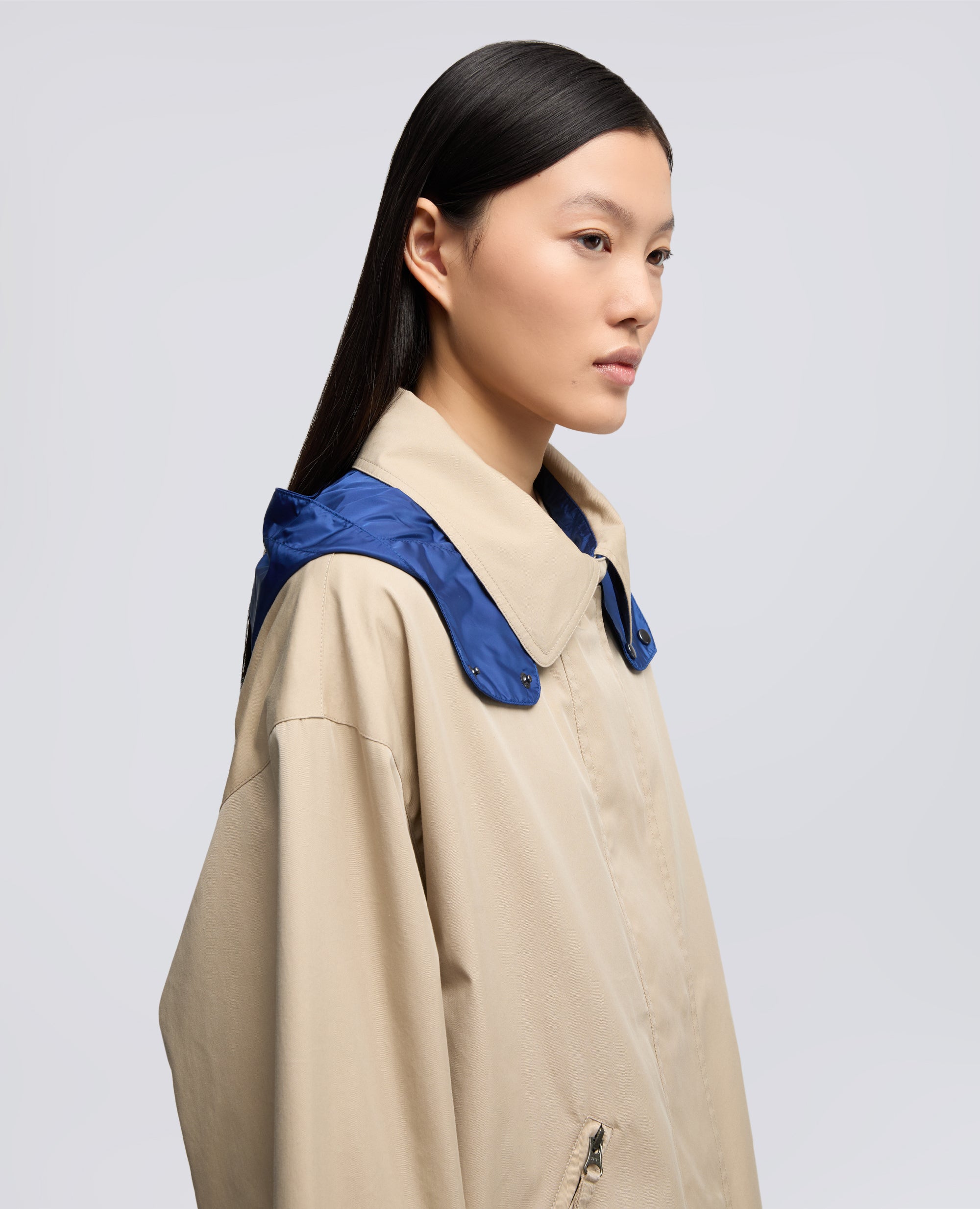 GIUBBOTTO REVERSIBILE  IN TWILL DI COTONE POLIAMMIDE E NYLON-COLONIALE-COLONIAL BEIGE-COLONIAL-KOLONIALBEIGE-COLONIAL