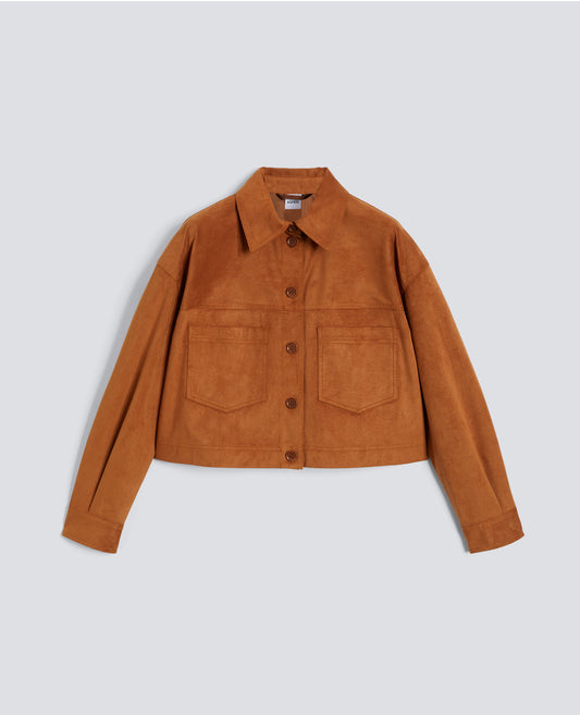 GIUBBOTTO IN ALCANTARA ® ORIGINALE-RUGGINE-RUST ORANGE-AXIDO-ROSTORANGE-ROUILLE