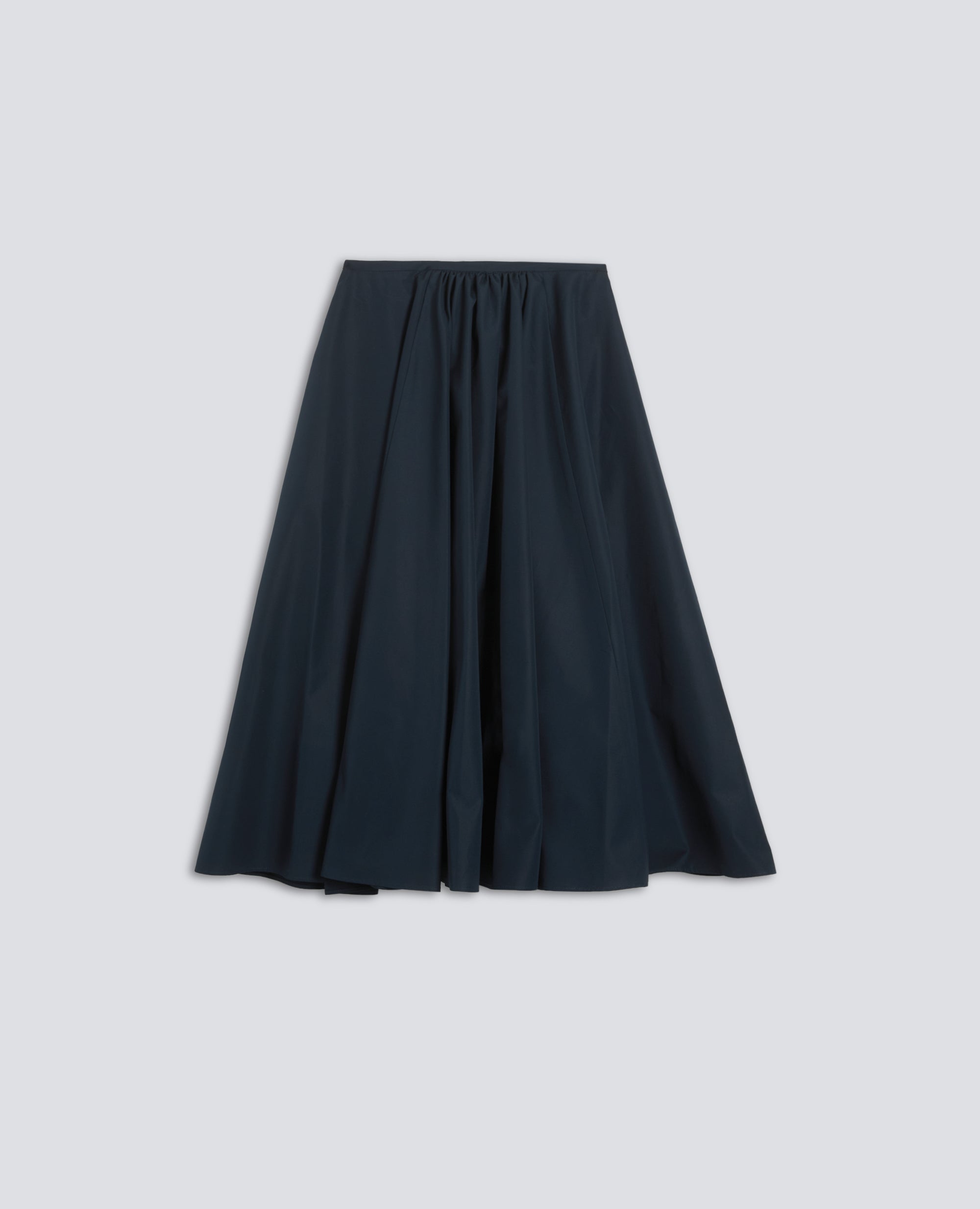 GONNA IN POPELINE COTONE-NAVY-NAVY-AZUL MARINO-NAVY-NAVY