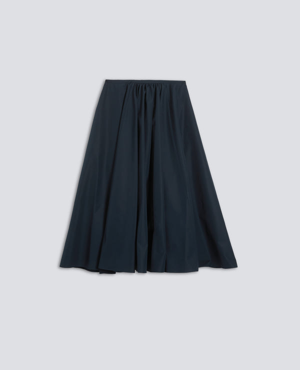 GONNA IN POPELINE COTONE-NAVY-NAVY-AZUL MARINO-NAVY-NAVY