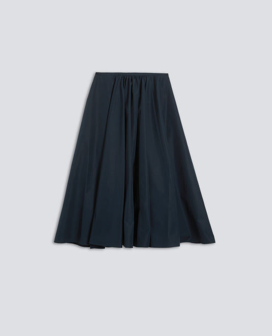 GONNA IN POPELINE COTONE-NAVY-NAVY-AZUL MARINO-NAVY-NAVY