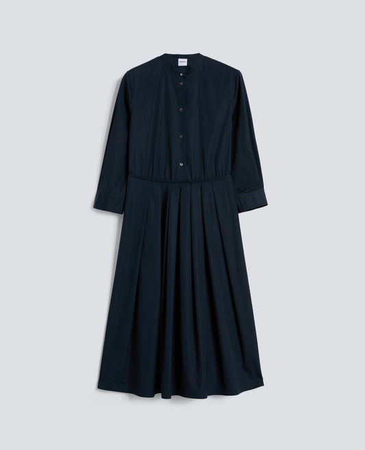 ABITO IN POPELINE DI COTONE-NAVY-NAVY-AZUL MARINO-NAVY-NAVY