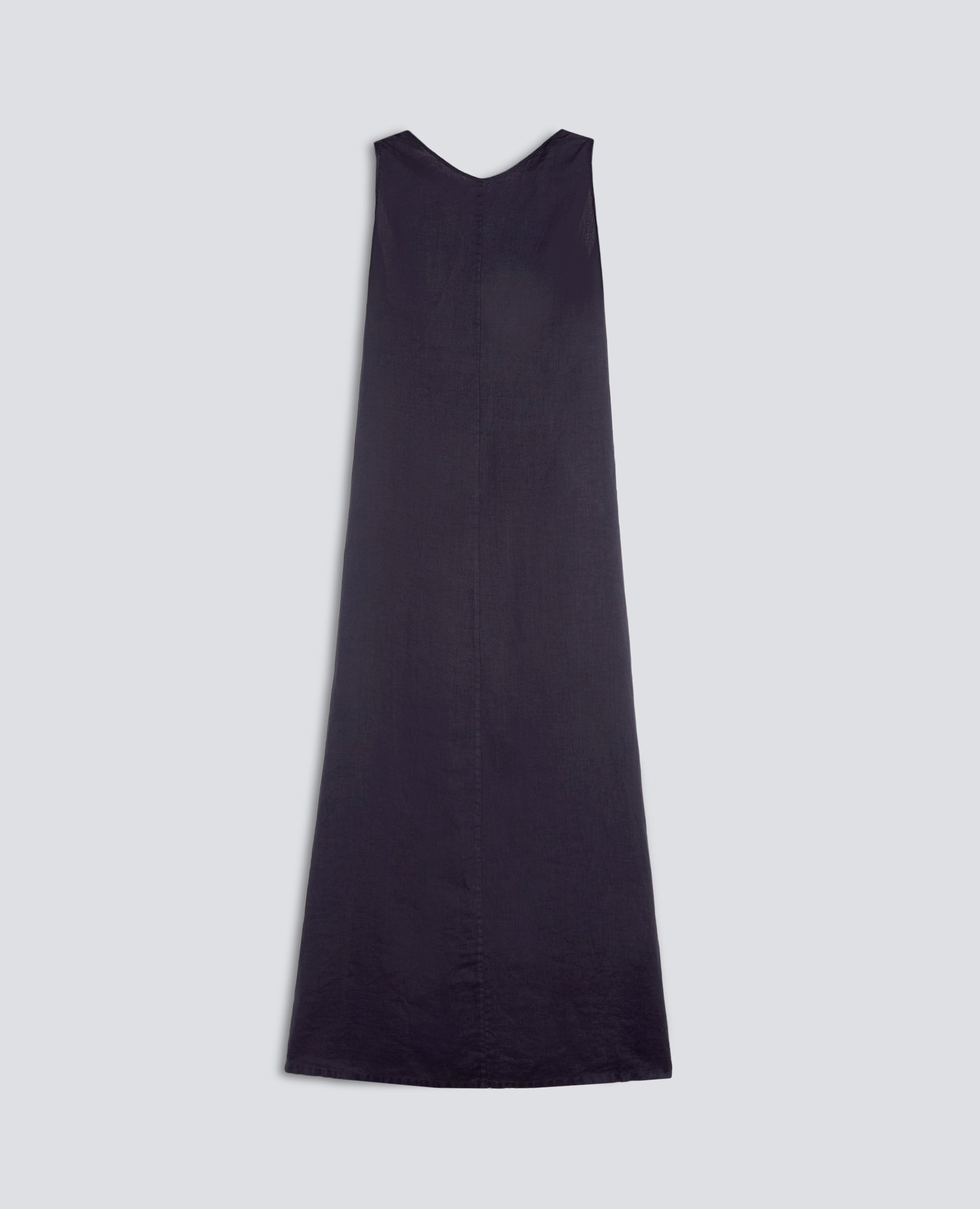 ABITO LUNGO IN LINO-NAVY-NAVY-AZUL MARINO-NAVY-NAVY
