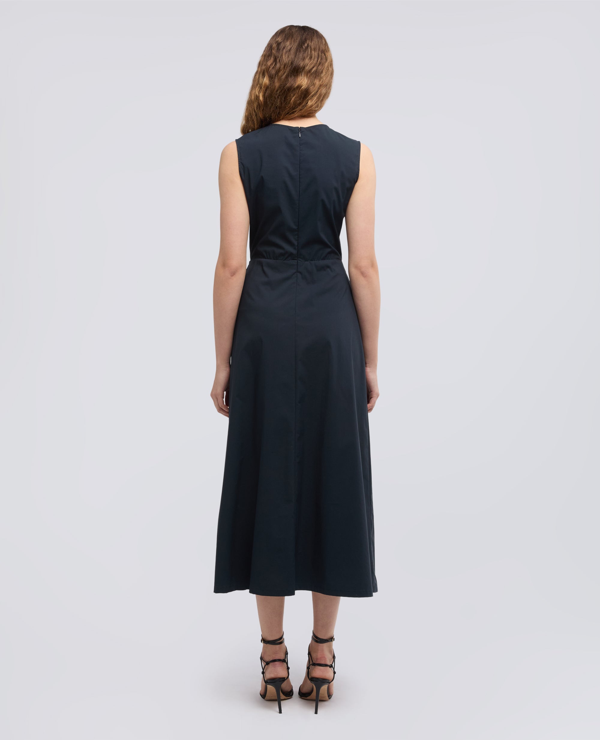 ABITO IN POPELINE DI COTONE NYLON STRETCH-NAVY-NAVY-AZUL MARINO-NAVY-NAVY