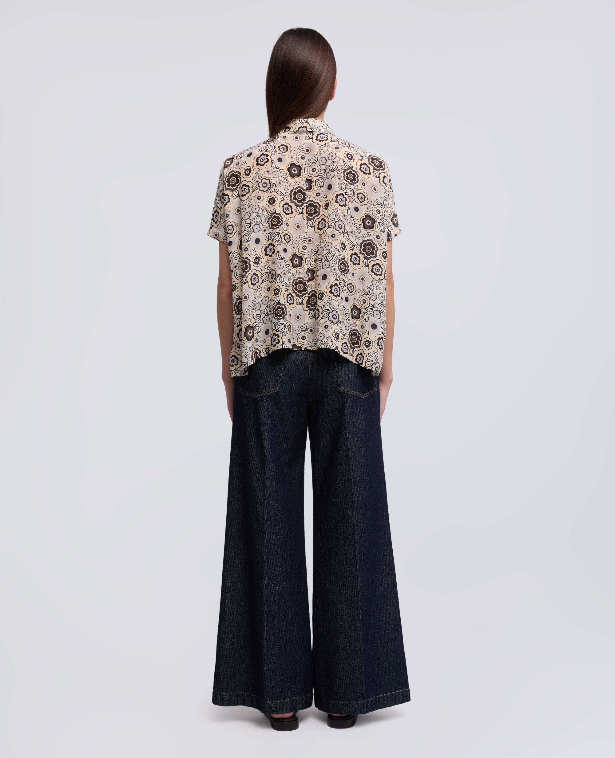 CAMICIA IN CREPE DE CHINE SETA-NATURALE-NATURAL-NATURAL-NATURLICH-NATUREL