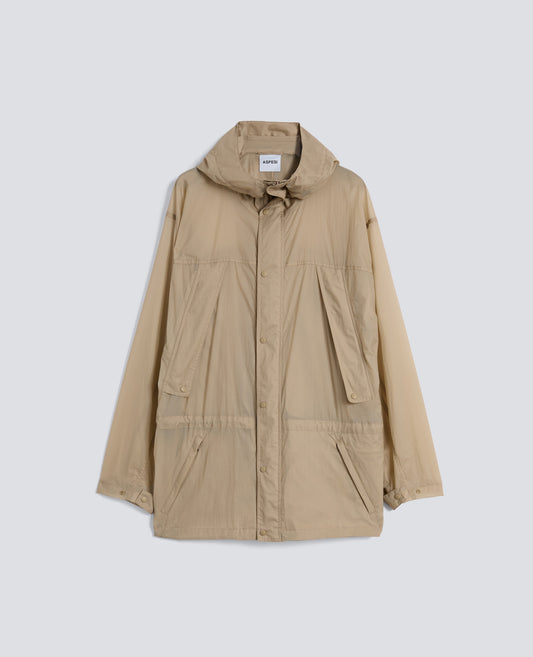 GIUBBOTTO PARKA SFODERATO REALIZZATO IN NYLON-SABBIA-SAND-ARENA-SAND-SABLE
