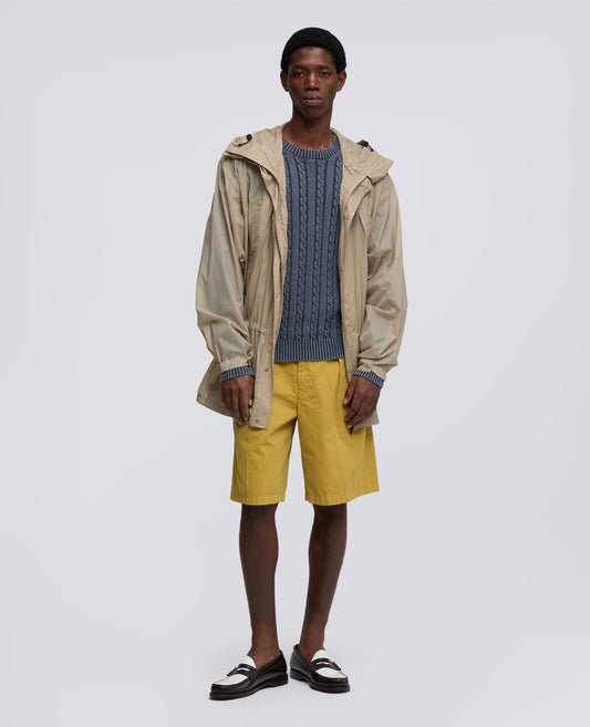 GIUBBOTTO PARKA SFODERATO REALIZZATO IN NYLON-SABBIA-SAND-ARENA-SAND-SABLE