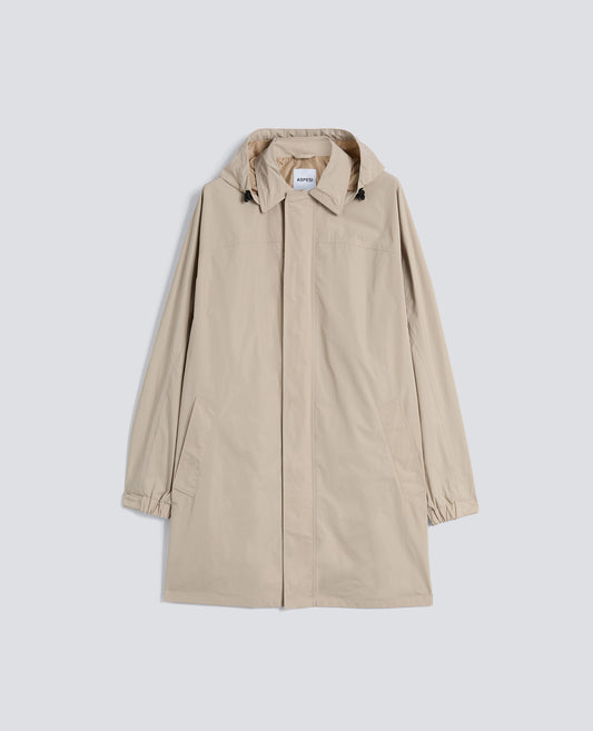 IMPERMEABILE REALIZZATO IN TAFFETAS DI POLIESTERE-BEIGE-BEIGE-BEIS-BEIGE-BEIGE