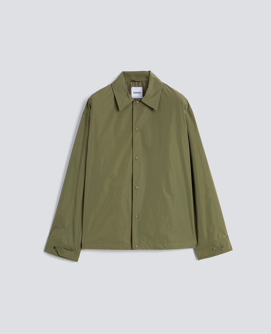 CAMICIA IN TAFFETA FODERATA IN NYLON LEGGERO-VERDE-GREEN-VERDE-GRUN-VERT