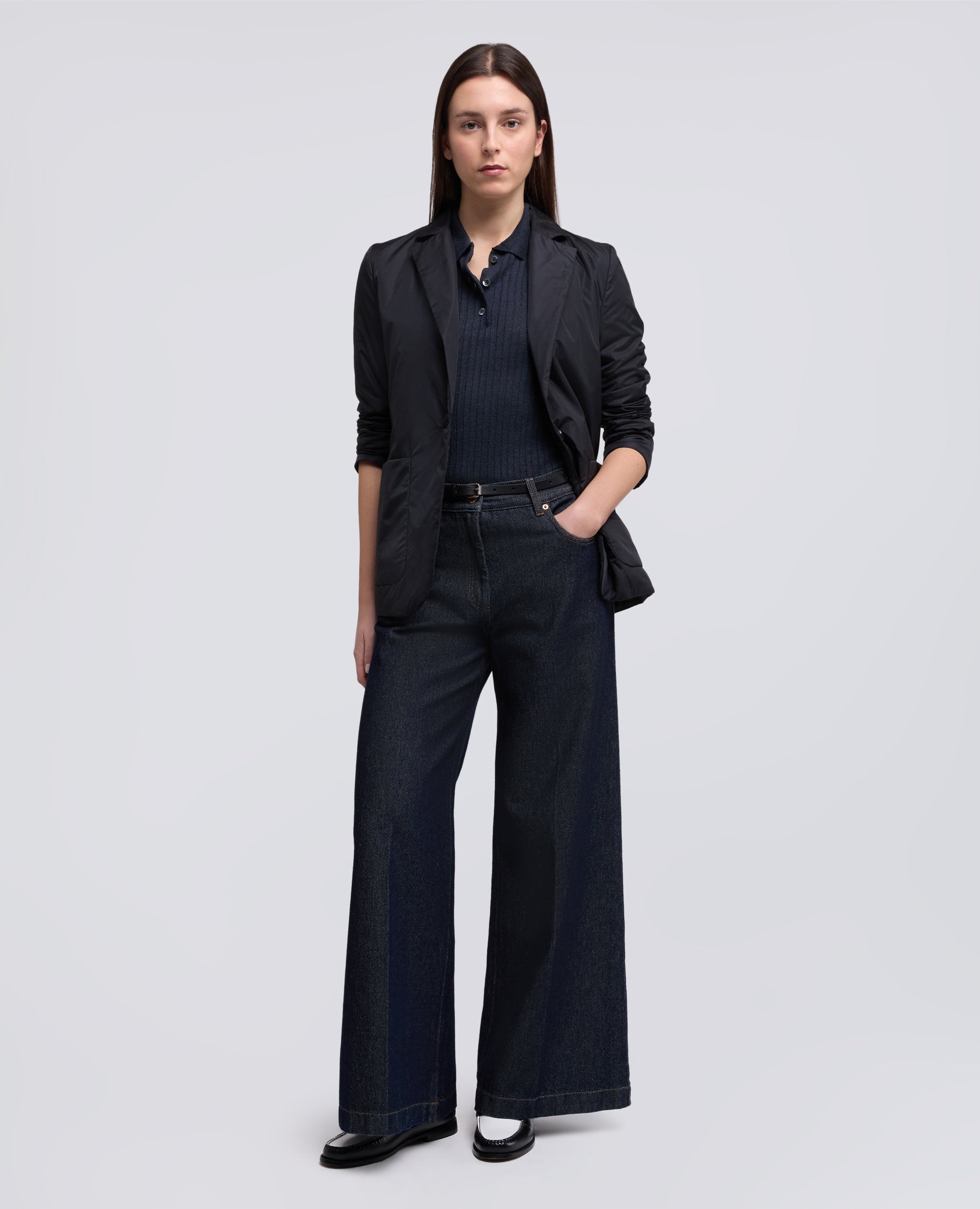 GIACCA IN NYLON IMBOTTITA-NERO-BLACK-NEGRO-SCHWARZ-NOIR