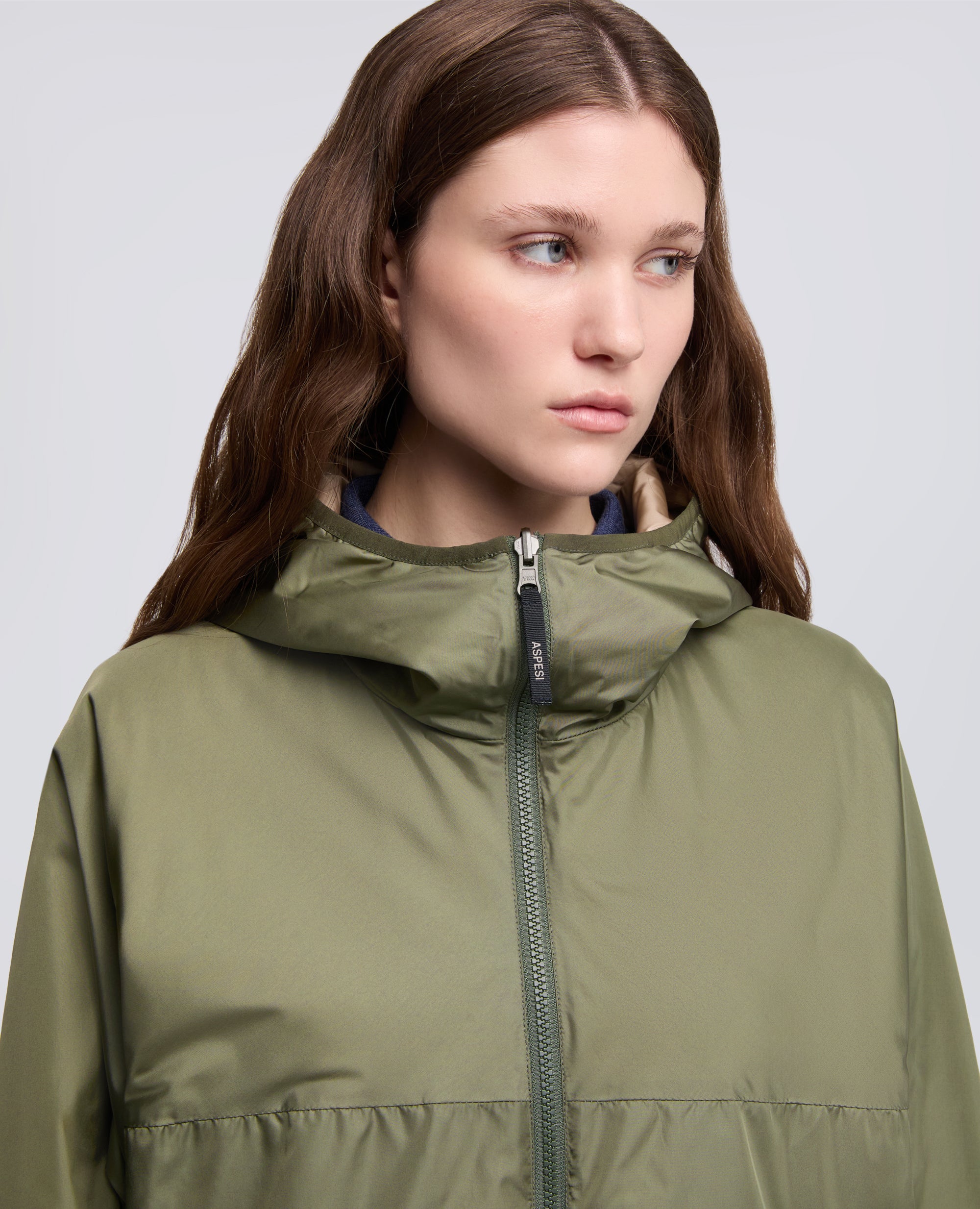 GIUBBOTTO REVERSIBILE BICOLORE IN NYLON-VERDE+BEIGE-VERDE+BEIGE-VERDE+BEIGE-VERDE+BEIGE-VERDE+BEIGE