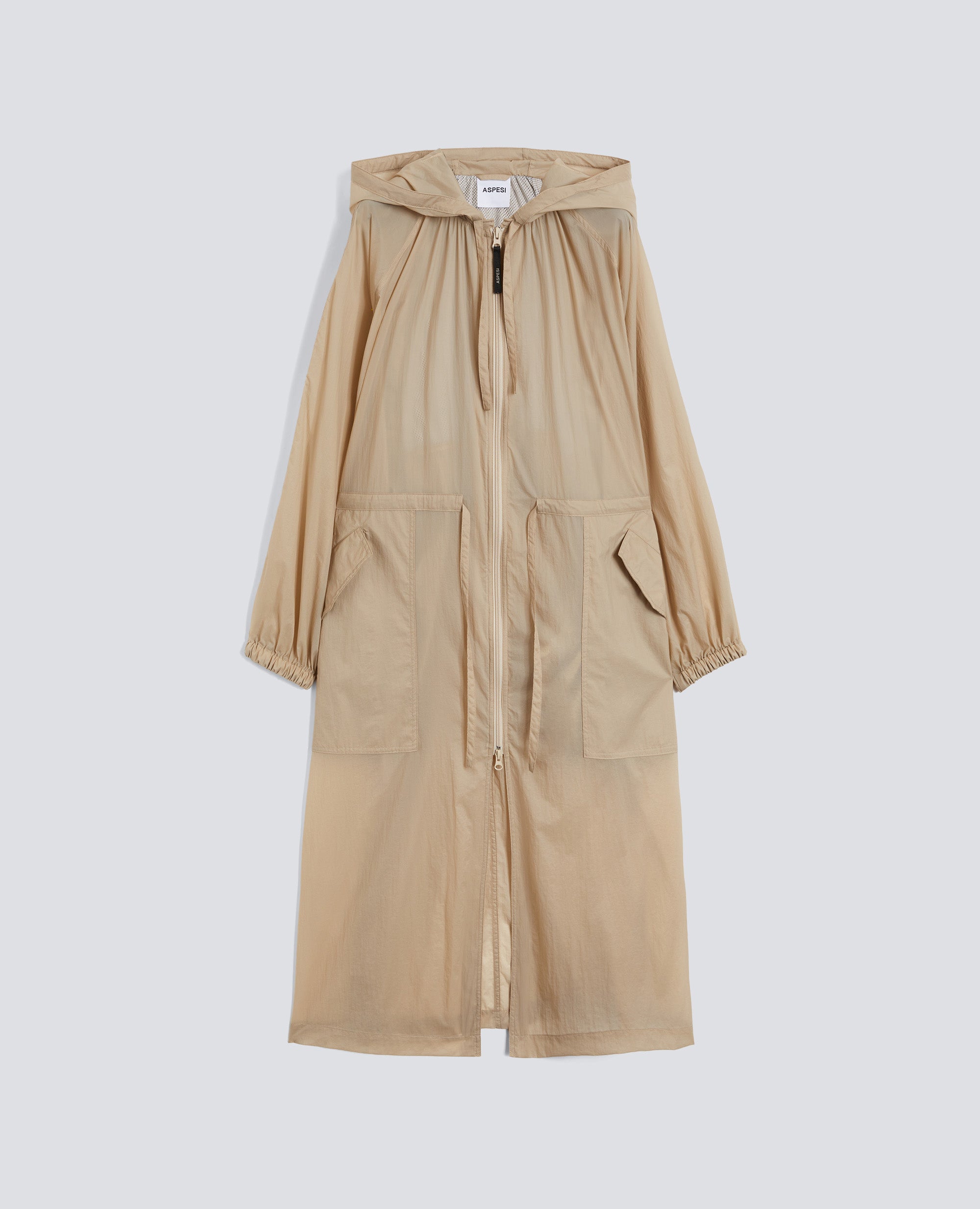 PARKA SFODERATO IN NYLON-SABBIA-SAND-ARENA-SAND-SABLE