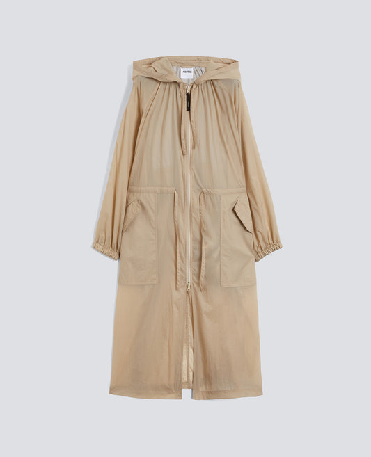 PARKA SFODERATO IN NYLON-SABBIA-SAND-ARENA-SAND-SABLE