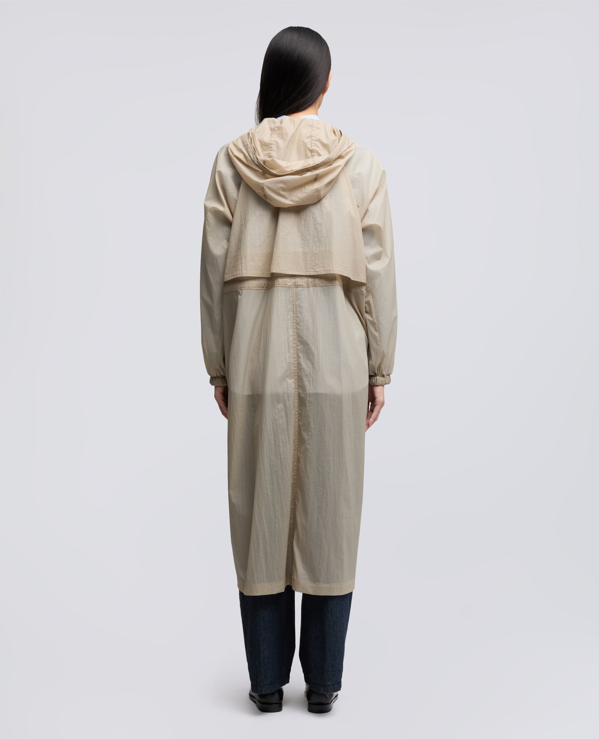 PARKA SFODERATO IN NYLON-SABBIA-SAND-ARENA-SAND-SABLE