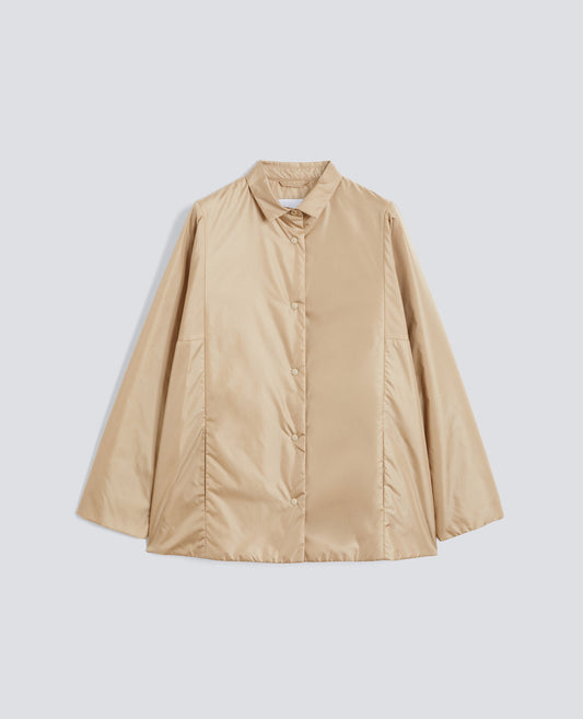 CAMICIA IN NYLON IMBOTTITA-BEIGE-BEIGE-BEIS-BEIGE-BEIGE