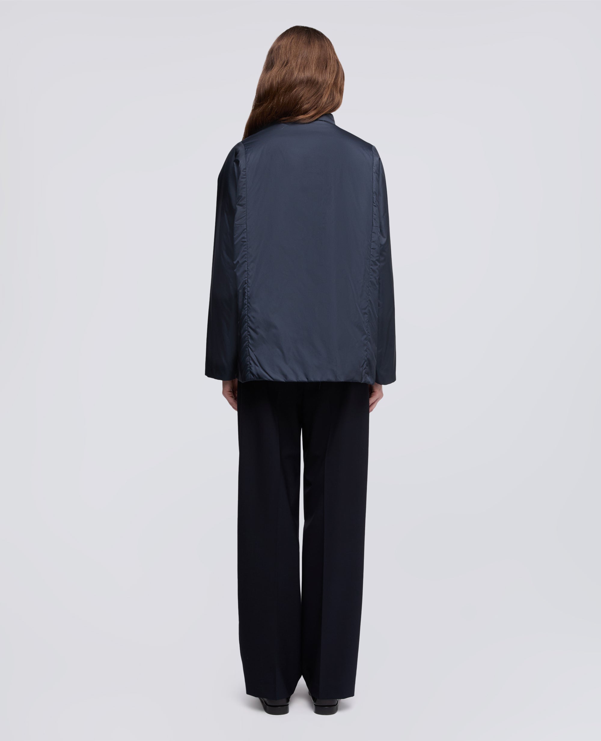 CAMICIA IN NYLON IMBOTTITA-NAVY-NAVY-AZUL MARINO-NAVY-NAVY