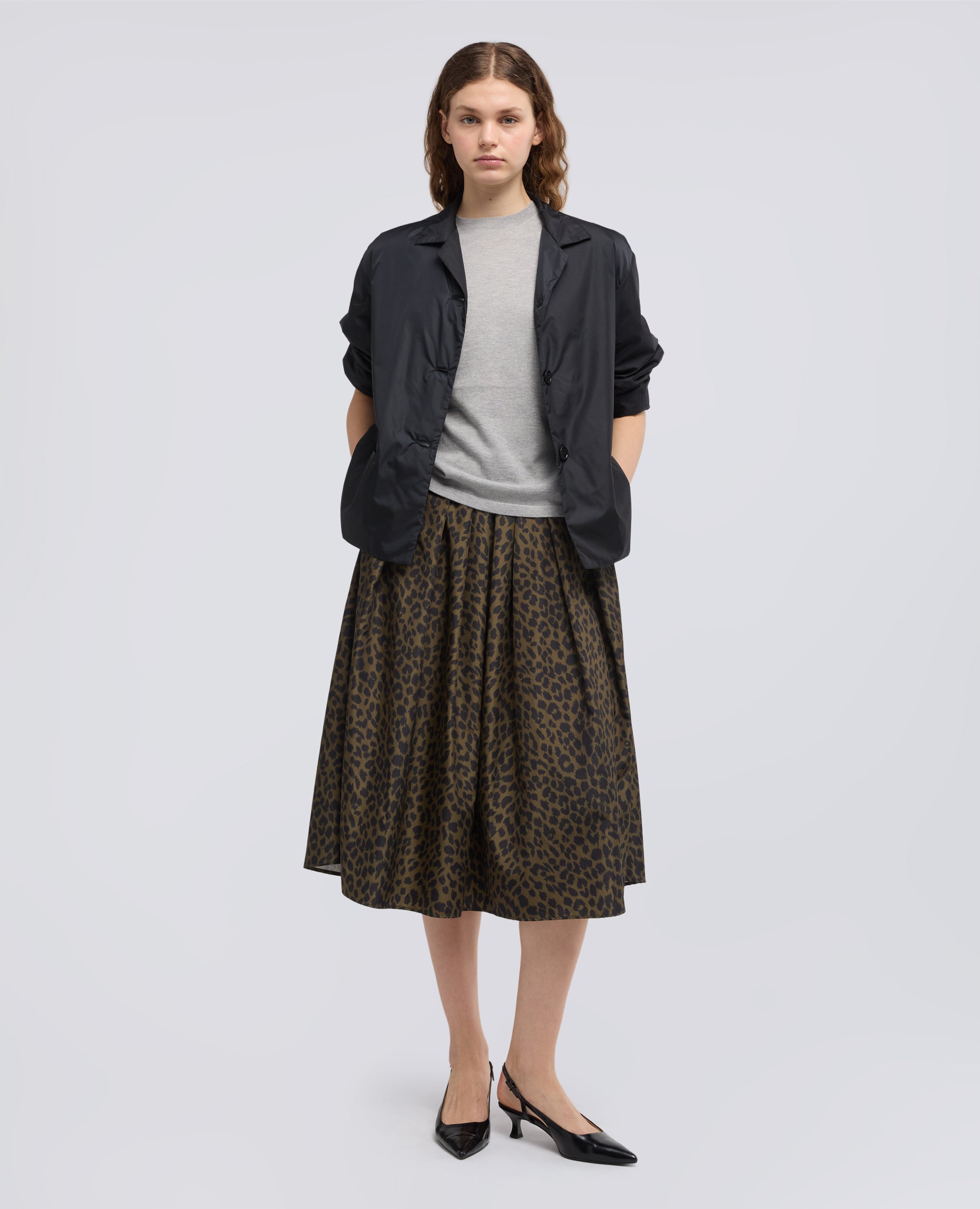 GIACCA IN NYLON-NERO-BLACK-NEGRO-SCHWARZ-NOIR