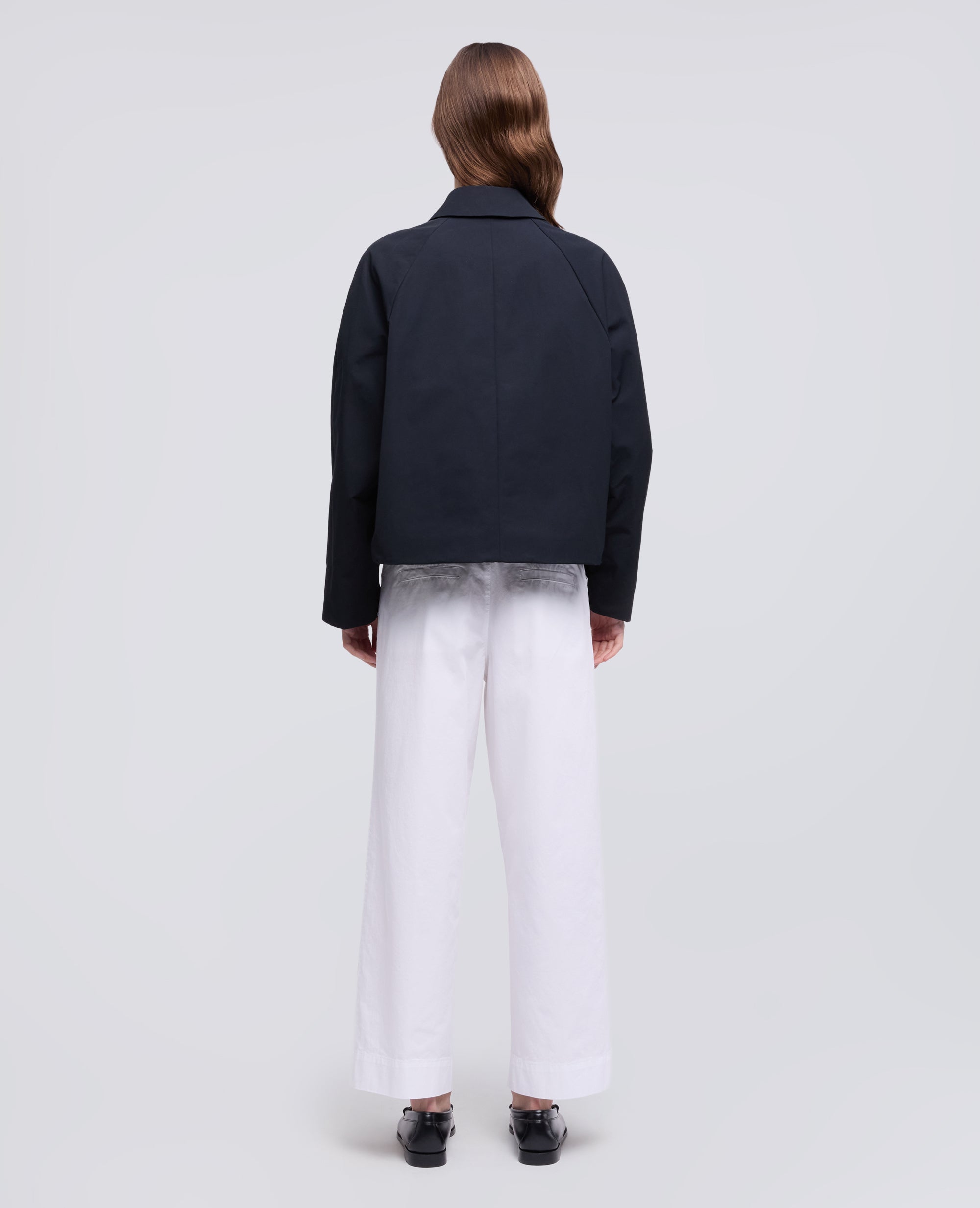 GIACCA FODERATA REALIZZATA IN TELA DI COTONE POLIESTERE-NAVY-NAVY-AZUL MARINO-NAVY-NAVY