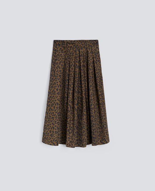 GONNA IN POLIESTERE STAMPATO-ANIMALIER-ANIMALIER-ANIMALIER-ANIMALIER-ANIMALIER