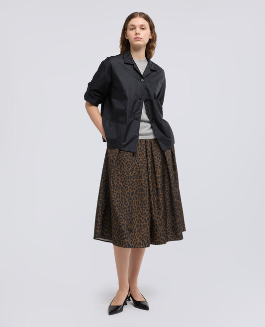 GONNA IN POLIESTERE STAMPATO-ANIMALIER-ANIMALIER-ANIMALIER-ANIMALIER-ANIMALIER