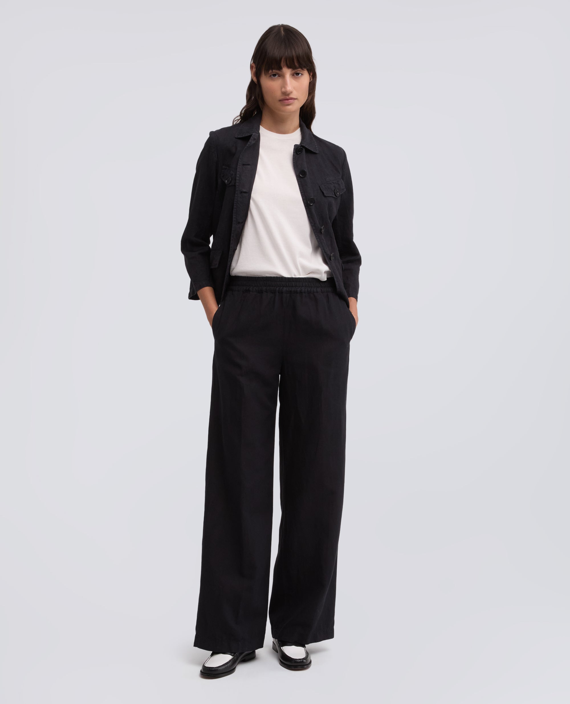 T-SHIRT GIROCOLLO IN FILATO DI PURO COTONE-BIANCO-WHITE-BLANCO-WEISS-BLANC