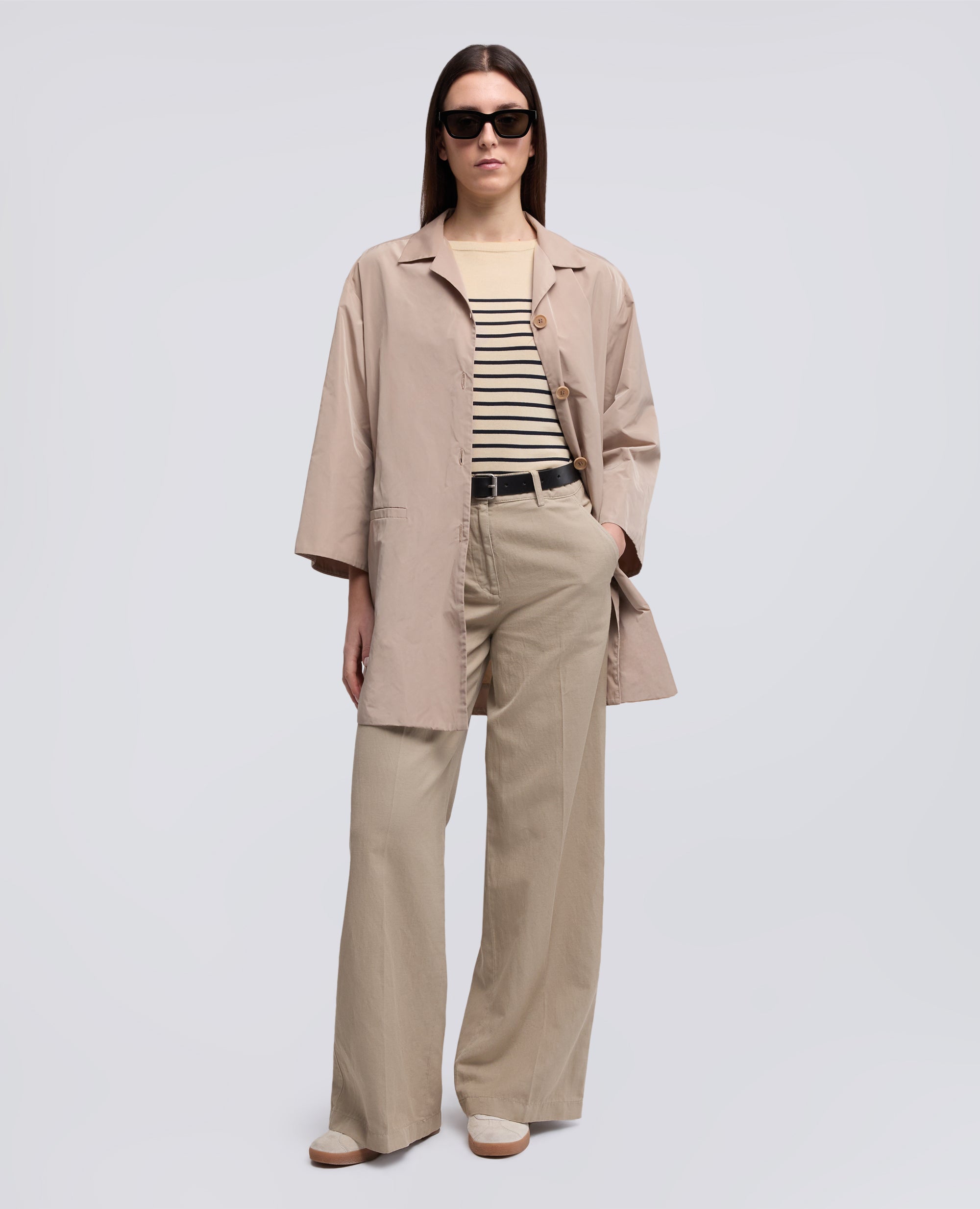 MAGLIA SCOLLO A BARCHETTA IN FILATO DI PURO COTONE RIGATO-RIGA BLU-BLUE STRIPE-RAYA AZUL OSCURO-BLAUE STREIFEN-RAYURES BLEUES