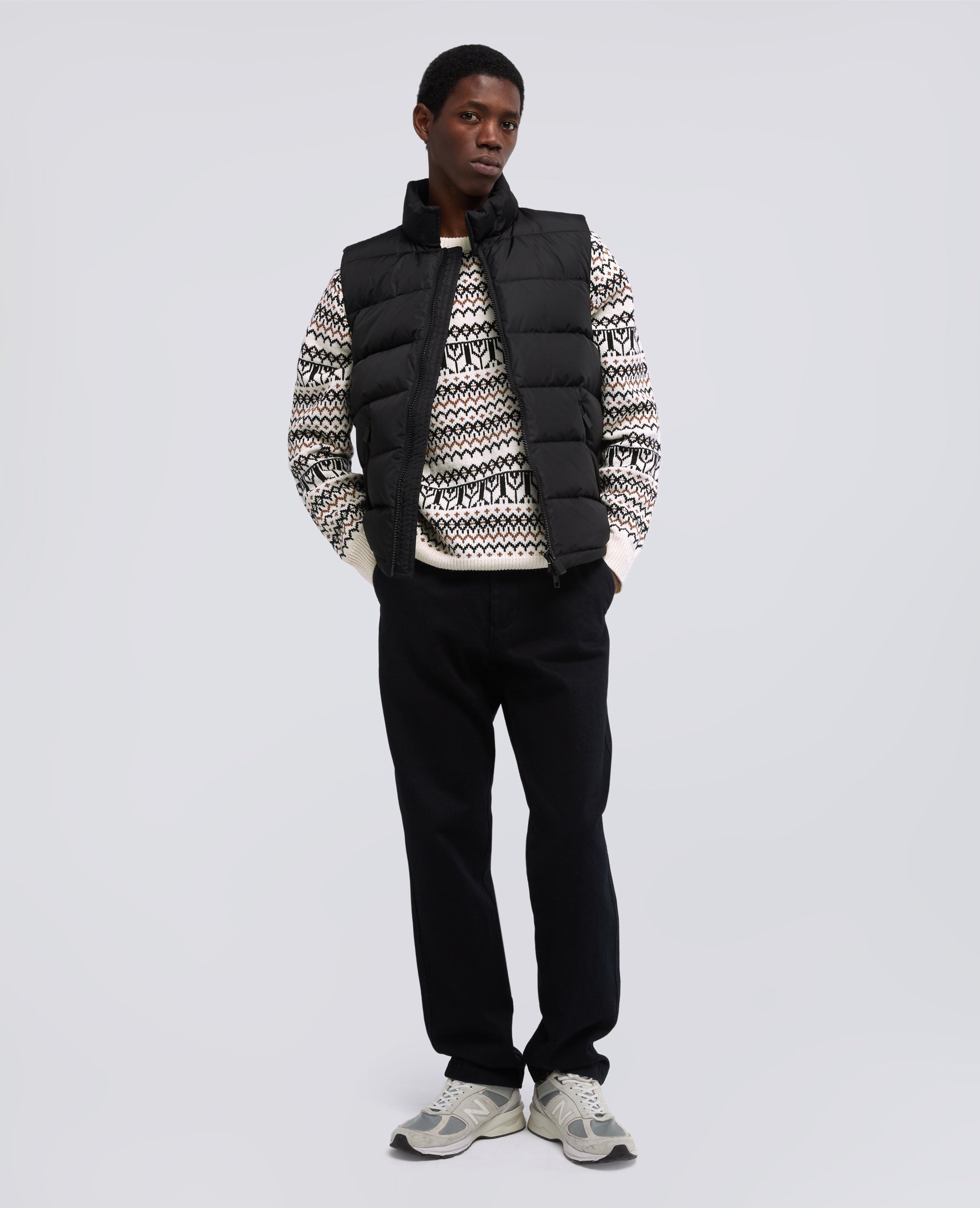 MAGLIA GIROCOLLO+D:FA MANICHE LUNGHE IN MISTO COTONE-FONDO NATURALE-NATURAL BACKGROUND-FONDO NATURAL-UNT NATUR-FOND NATUREL