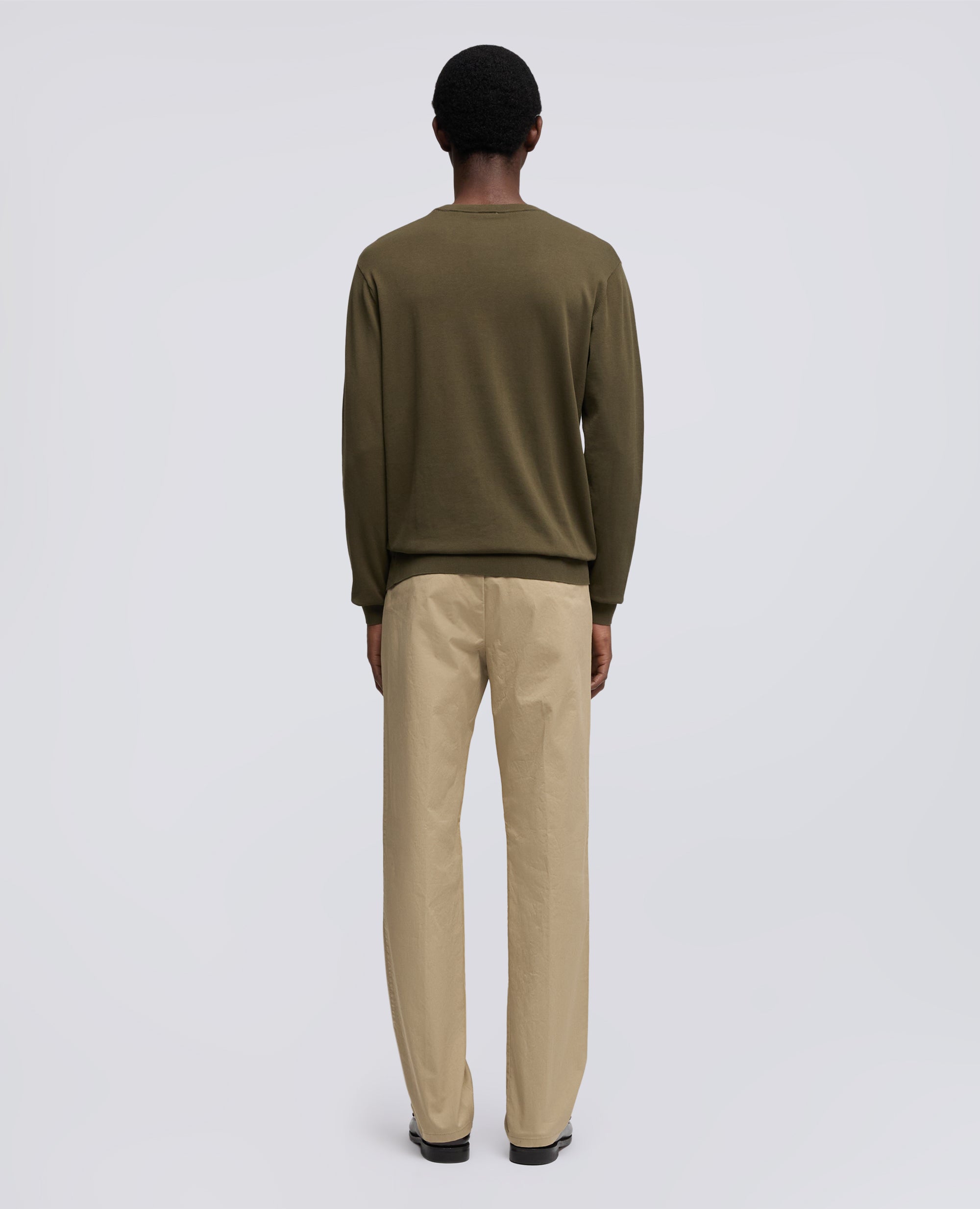 MAGLIA GIROCOLLO IN COTONE-MILITARE-MILITARY-MILITAR-MILITAR-MILITAIRE