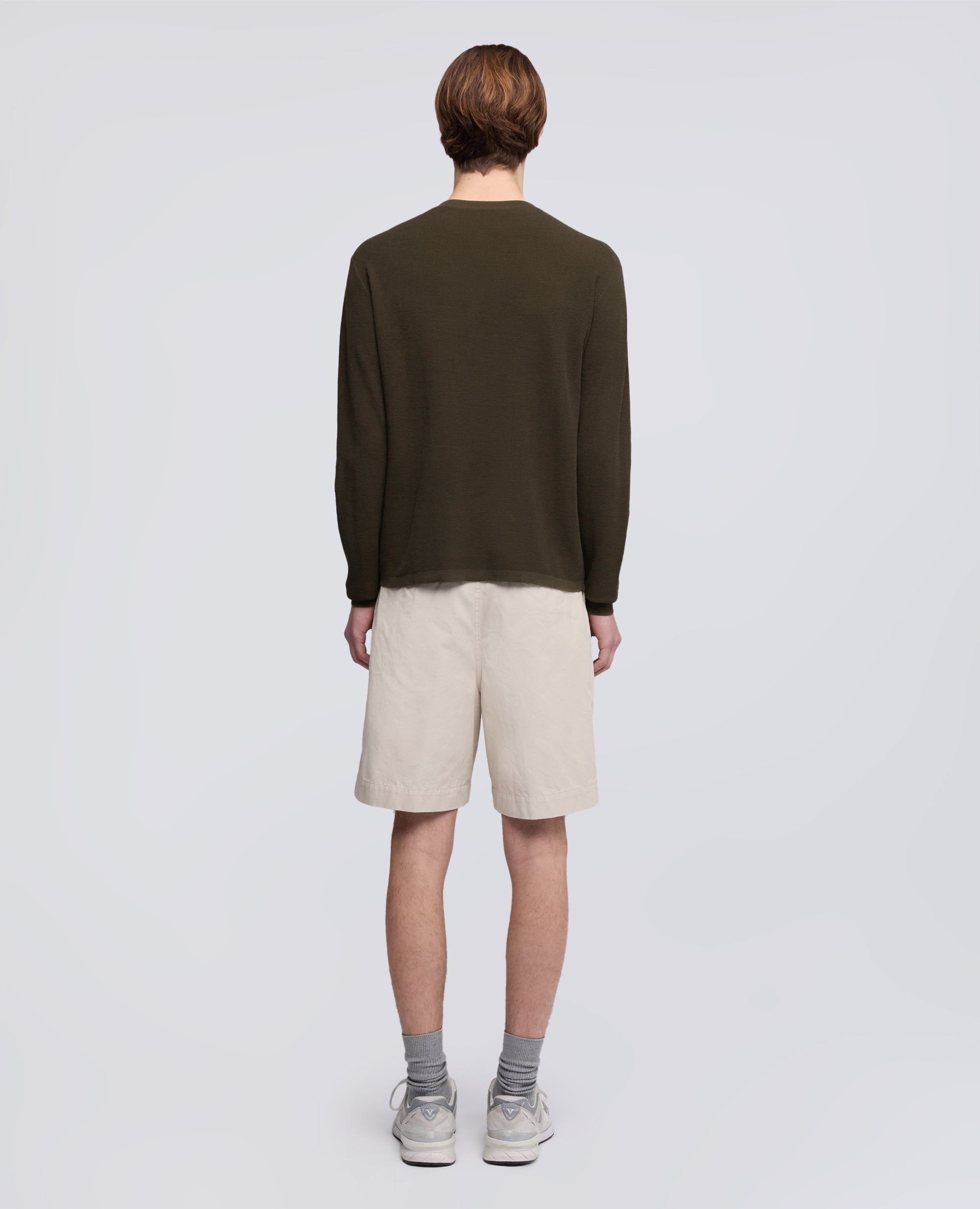 MAGLIA GIROCOLLO IN COTONE-MILITARE-MILITARY-MILITAR-MILITAR-MILITAIRE