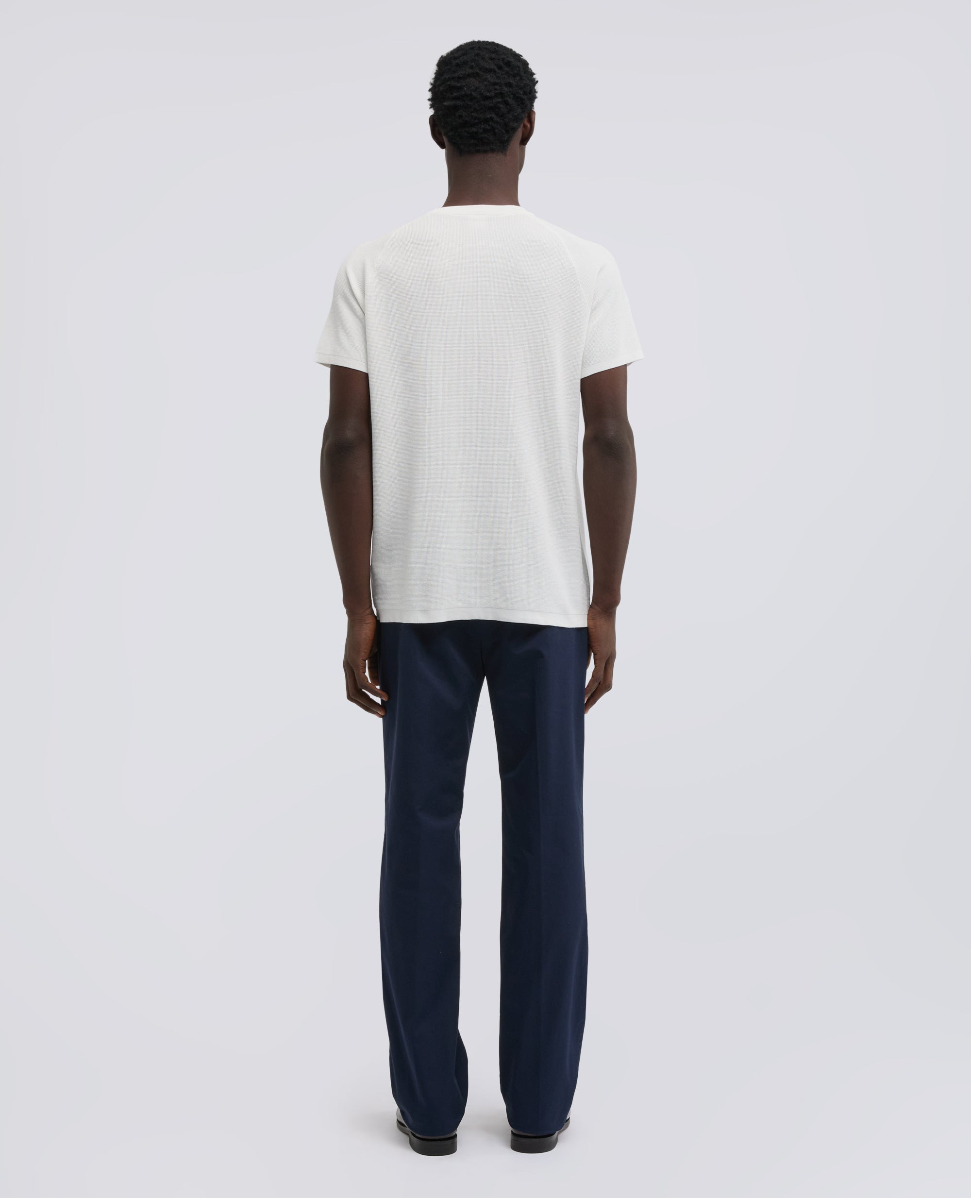 MAGLIA RAGLAN IN MICRO WAFFLE DI COTONE-BIANCO-WHITE-BLANCO-WEISS-BLANC