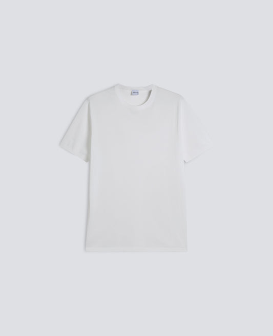 T-SHIRT IN COTONE-BIANCO-WHITE-BLANCO-WEISS-BLANC