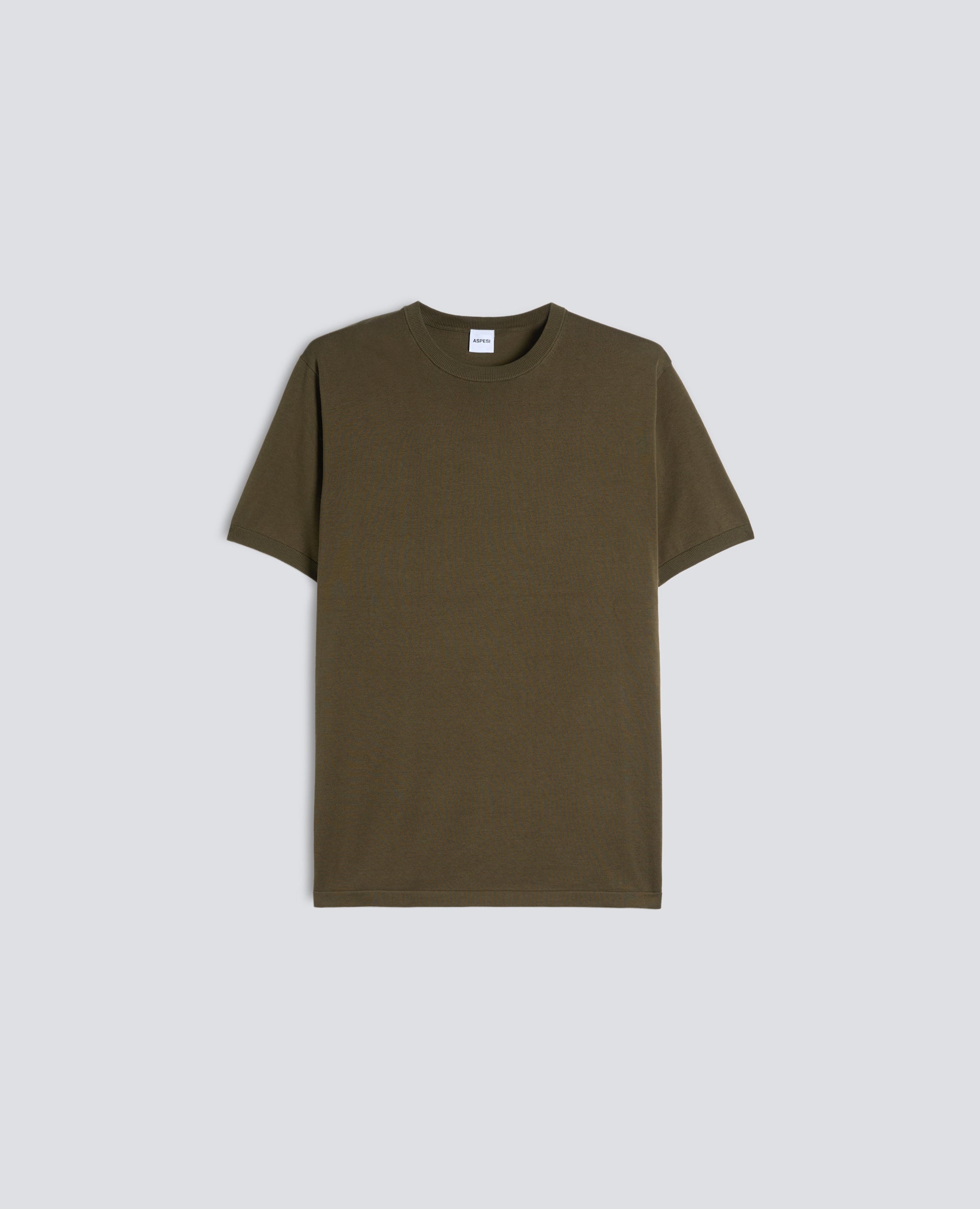 T-SHIRT IN COTONE-MILITARE-MILITARY-MILITAR-MILITAR-MILITAIRE