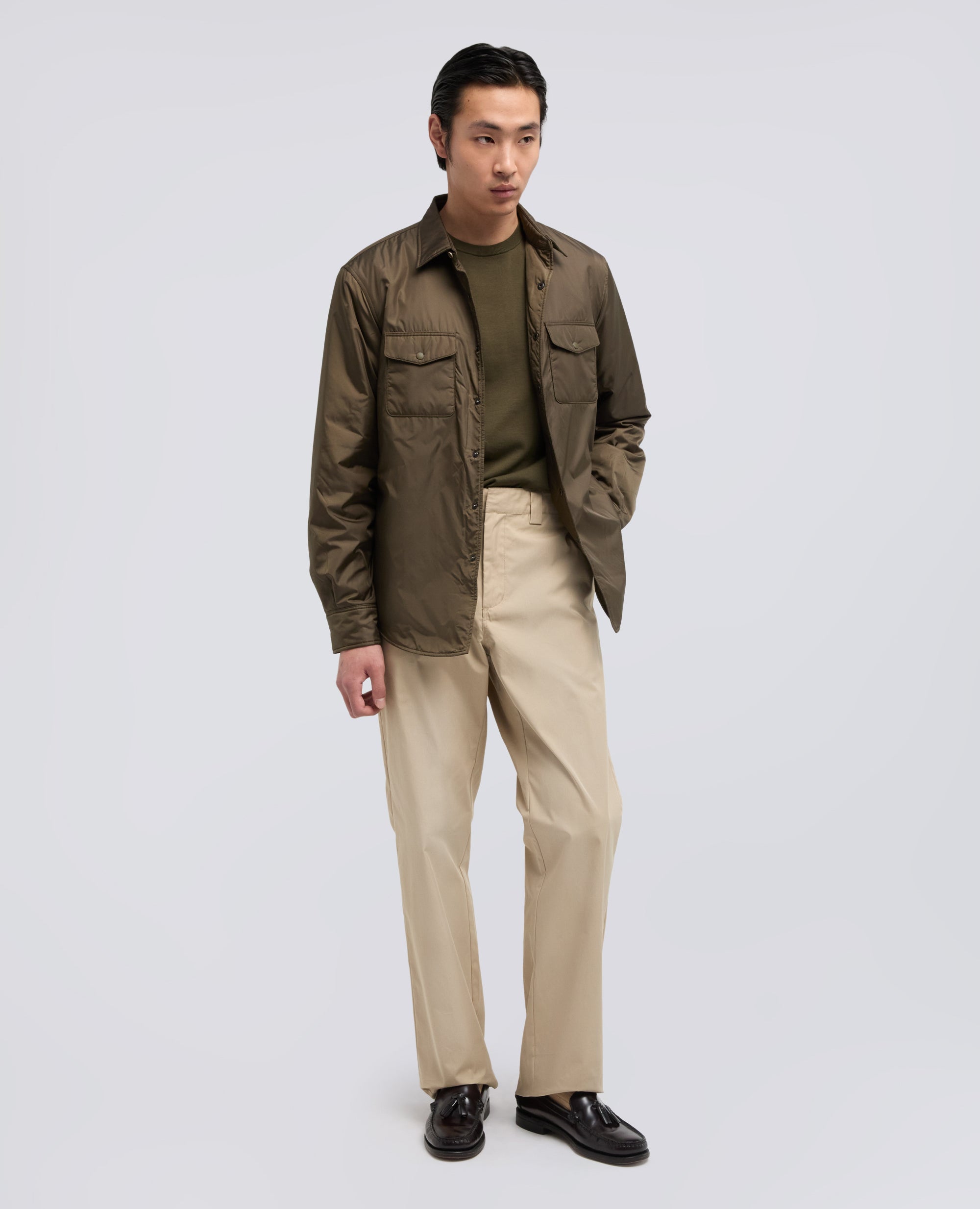 T-SHIRT IN COTONE-MILITARE-MILITARY-MILITAR-MILITAR-MILITAIRE