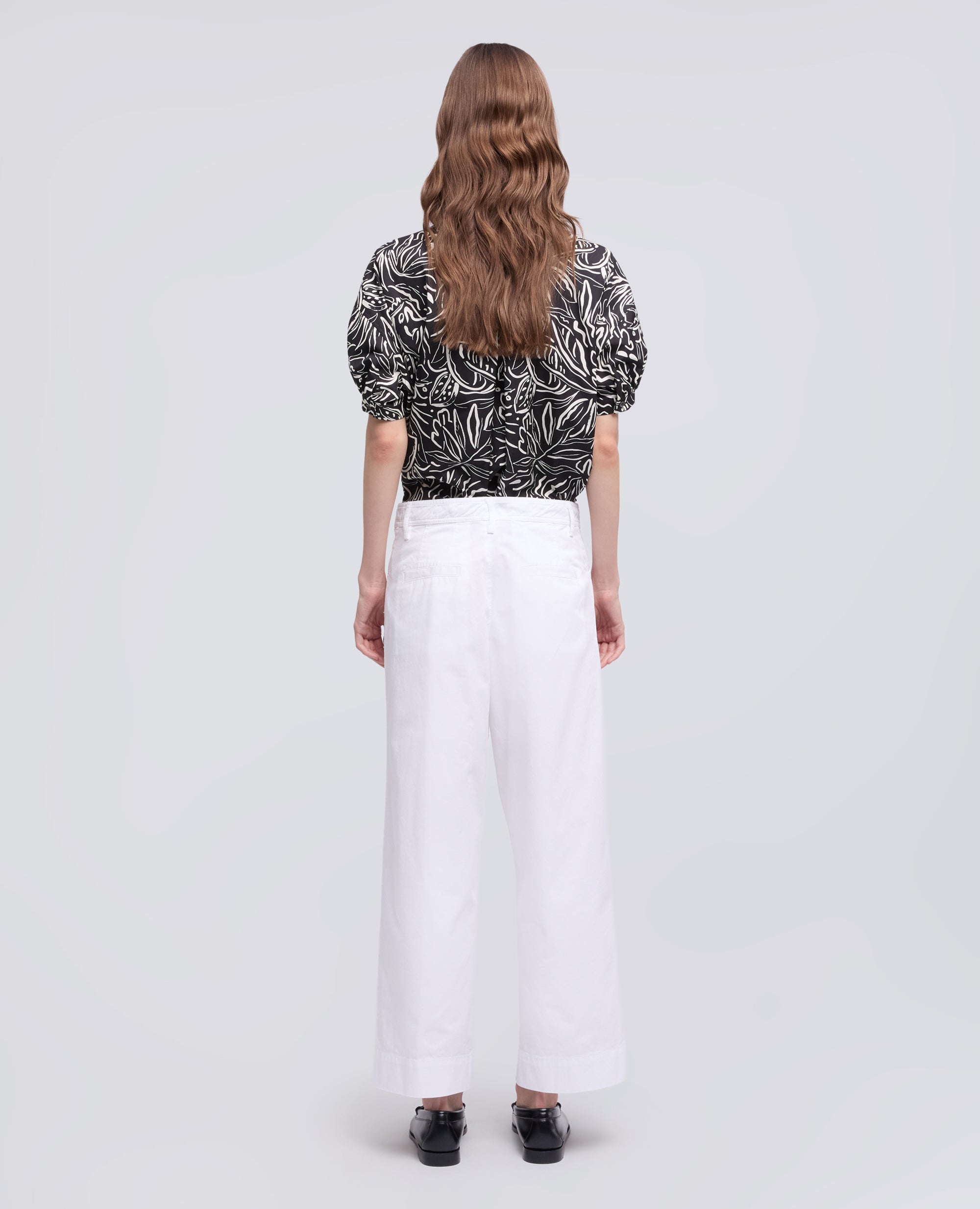 Pantalone tipo cargo in extra fine twill di cotone - AA Capsule Collection-BIANCO-WHITE-BLANCO-WEISS-BLANC