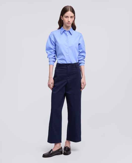 Pantalone tipo cargo in extra fine twill di cotone - AA Capsule Collection-BLU-BLUE-AZUL-BLAU-BLEU