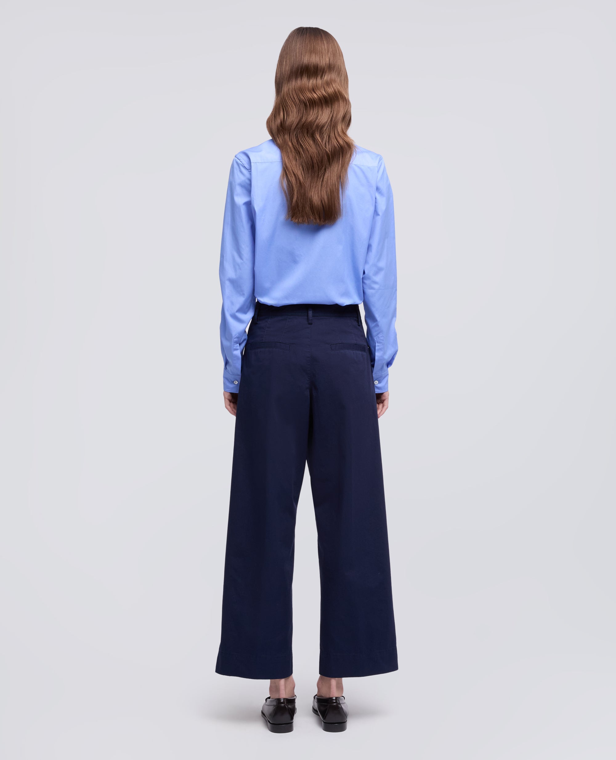 Pantalone tipo cargo in extra fine twill di cotone - AA Capsule Collection-BLU-BLUE-AZUL-BLAU-BLEU